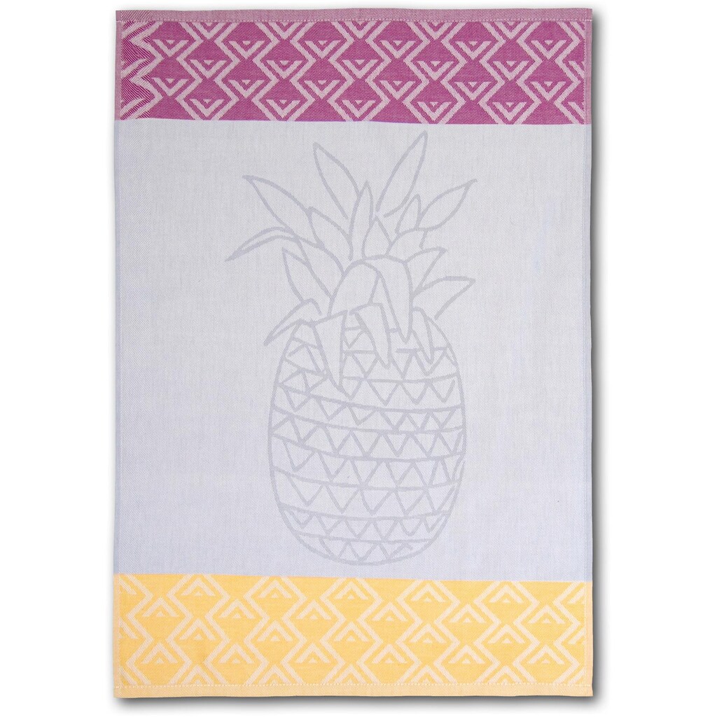 Dyckhoff Geschirrtuch »Ananas«, (Set, 6 tlg.)