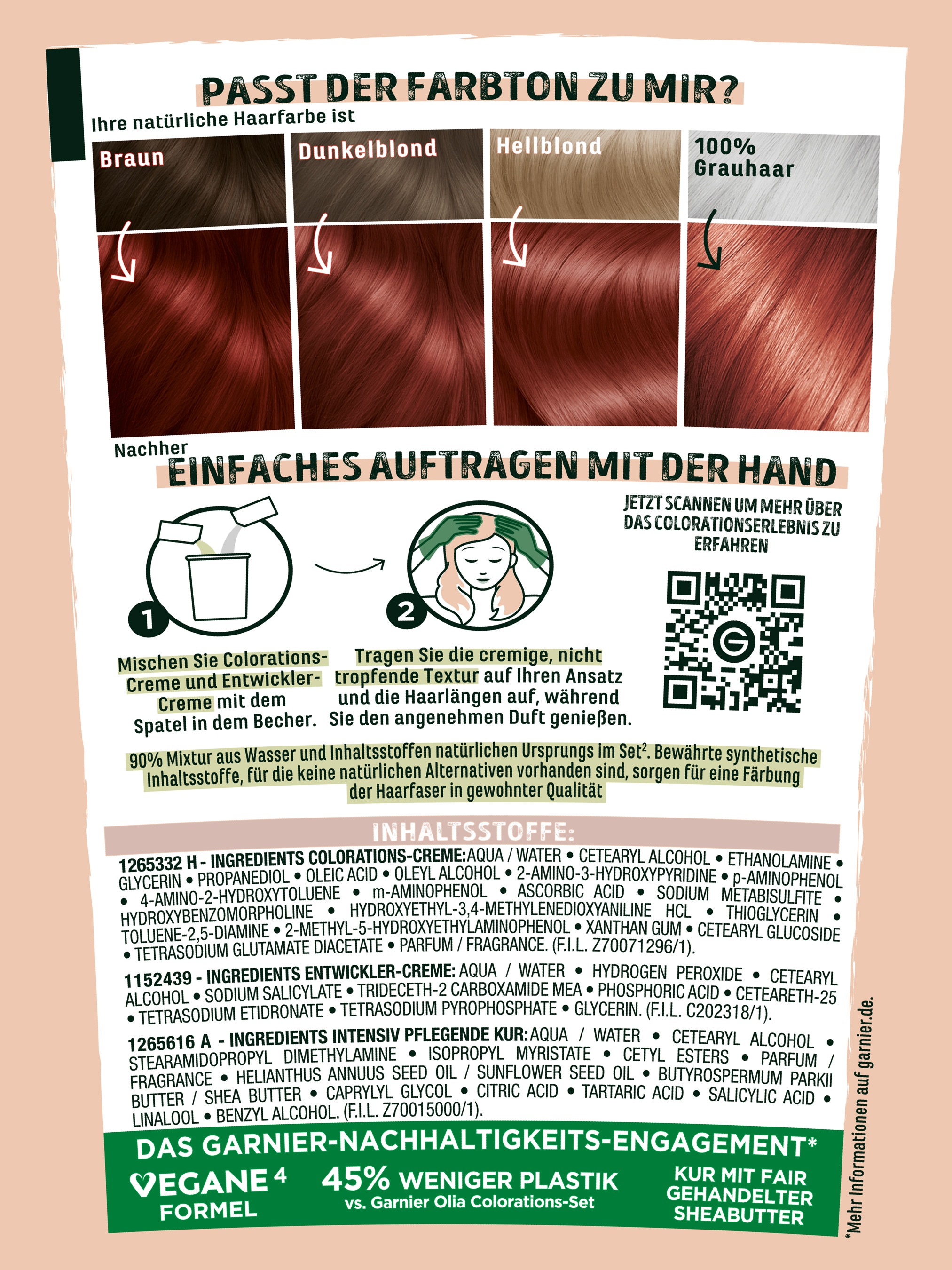 GARNIER Coloration »Garnier GOOD Dauerhafte Haarfarbe«