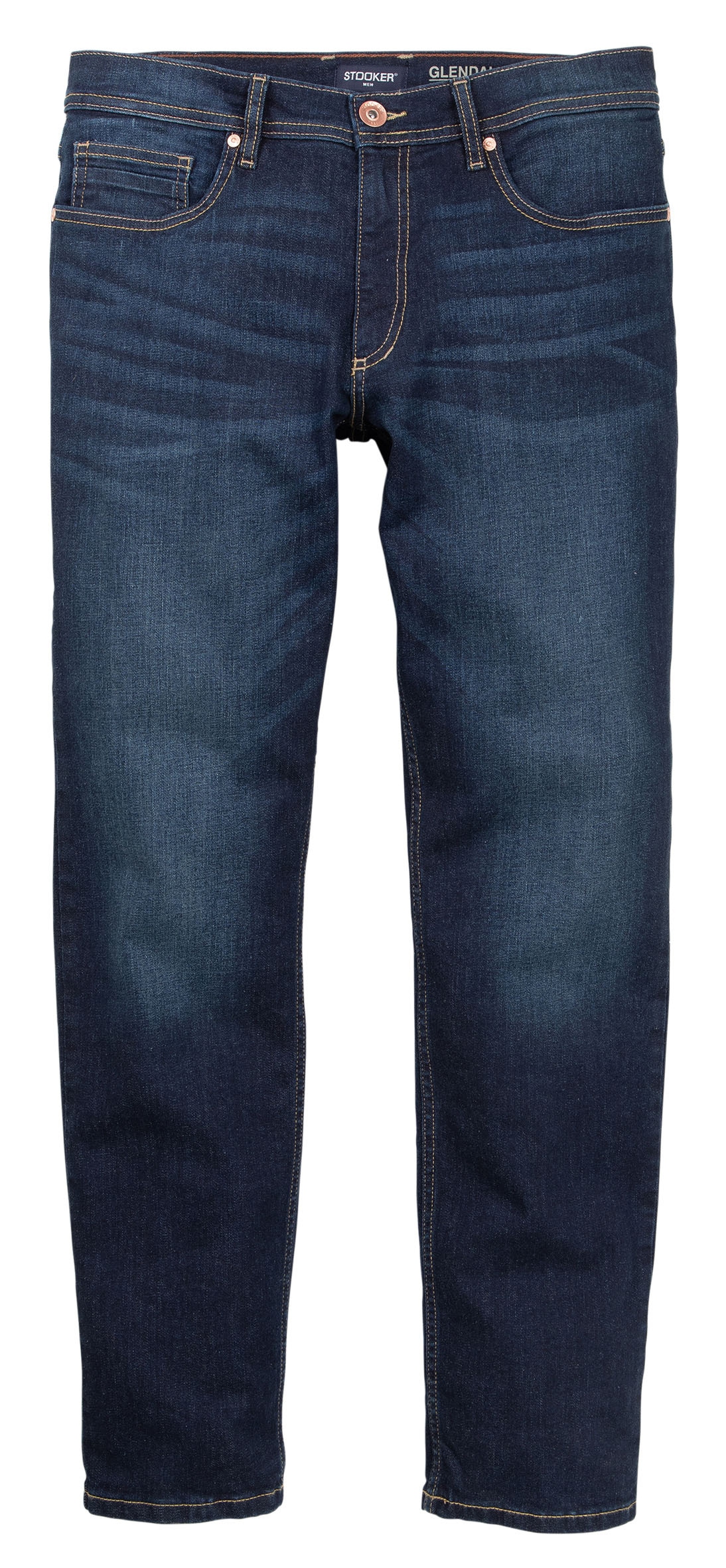 Stooker Men 5-Pocket-Jeans »Glendale Denim Slim Straight Fit« Slim Straight Fit Casual Clean Wash Denim Jeans für Herren