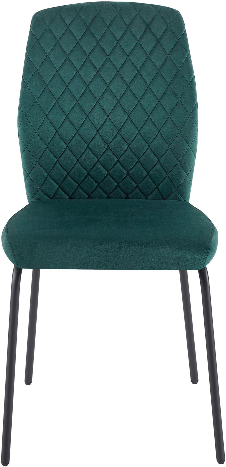 SalesFever 4-Fußstuhl »Esszimmerstuhl mit elegantem Stil« (Set) 2 Stk. Samt günstig online kaufen