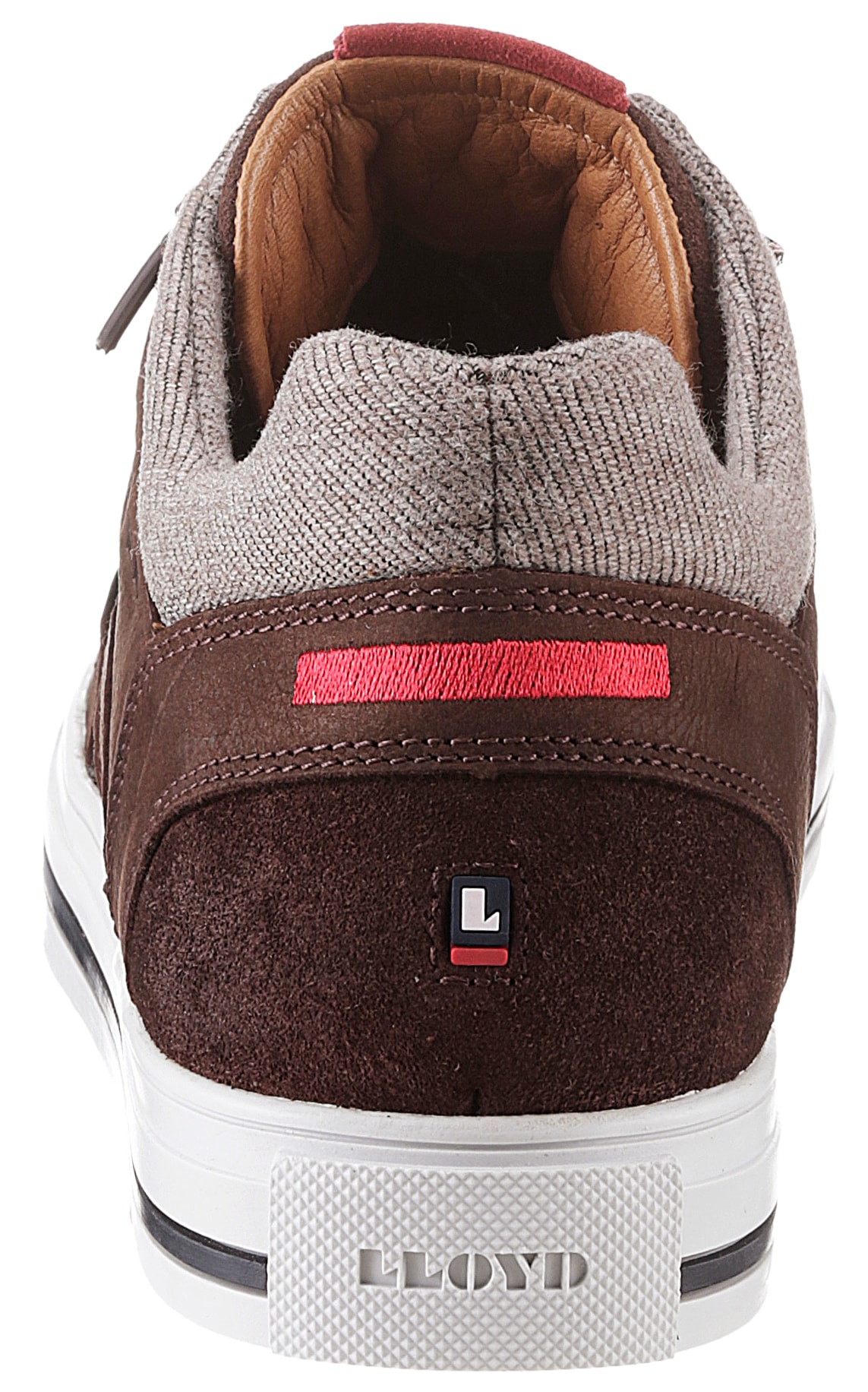 Lloyd Slip-On Sneaker »Ellison«, Mid Cut Sneaker, Freizeitboot, Schnürboot mit elastischem Gummizug
