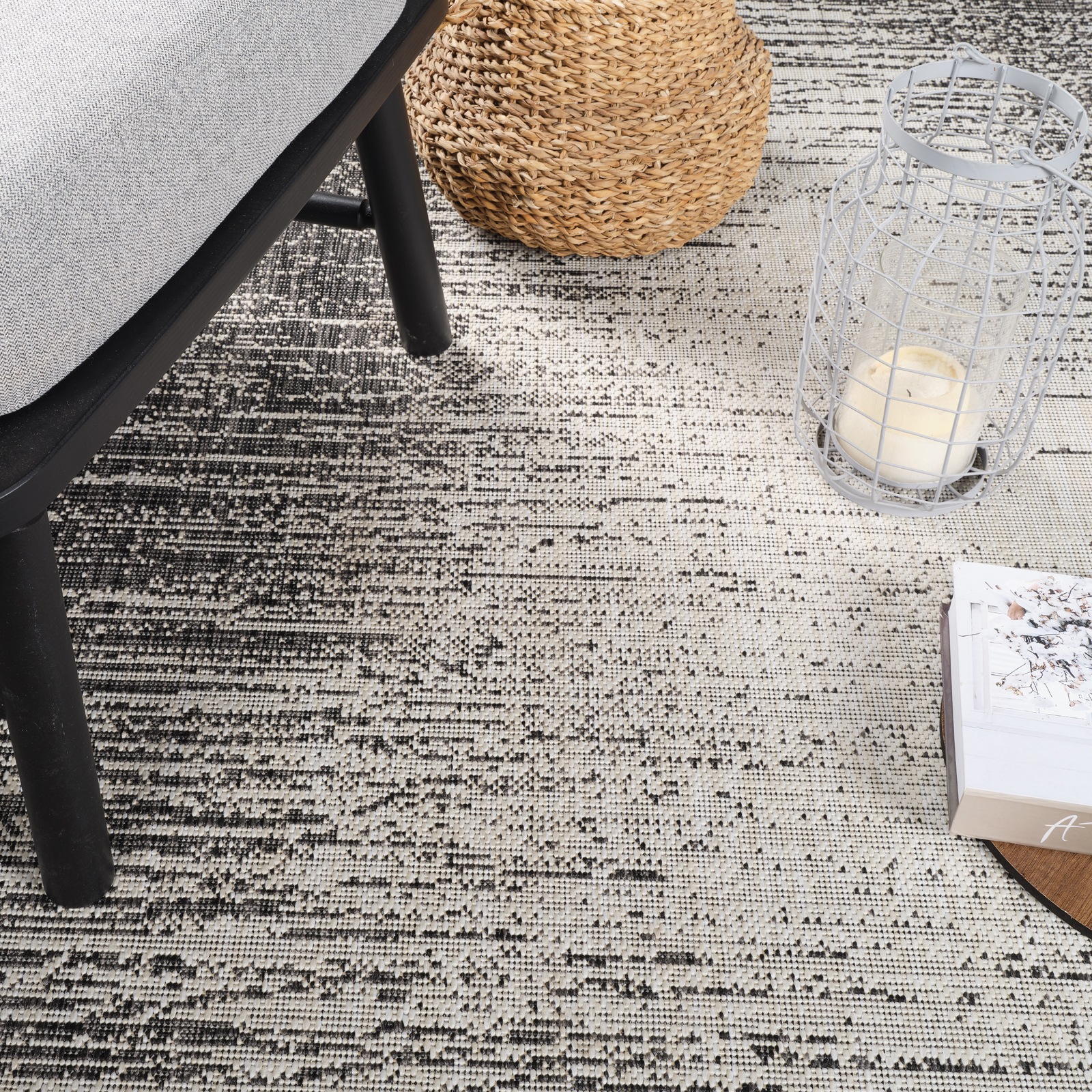 Livabliss Teppich »BONG« rechteckig 5 mm Höhe In- & Outdoorteppich, Wetterfest, Boho-Teppich für Balkon, Terrasse