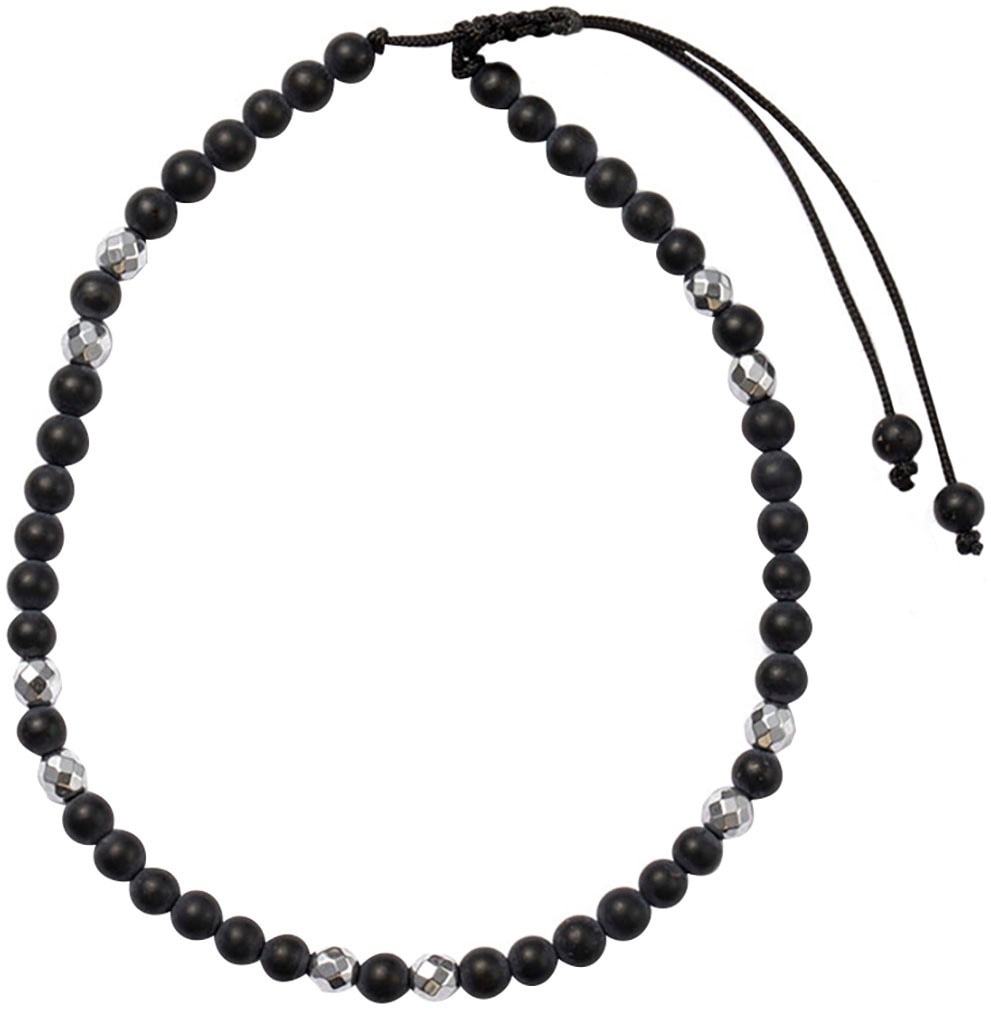 Firetti Fußketten Set »Schmuck Geschenk Körperschmuck Edelsteine«, mit Achat, Dalmatiner Jaspis, Onyx