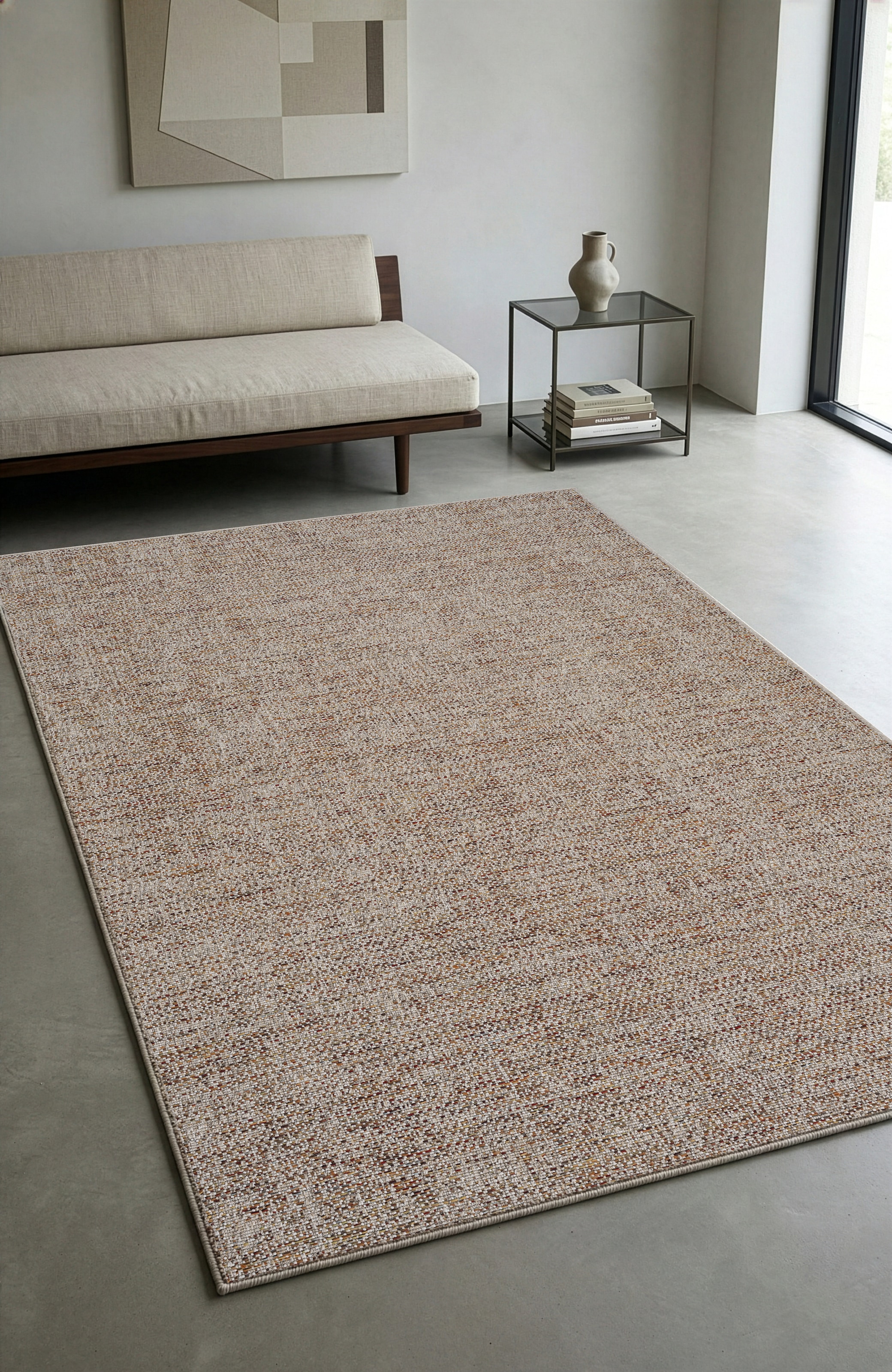 OTTO home Teppich »Lennor, In- und Outdoor geeignet, Balkon, Camping« rechteckig 8 mm Höhe Wetterfest & UV-beständig, meliert, Sisal-Optik, Esszimmer, Wohnzimmer