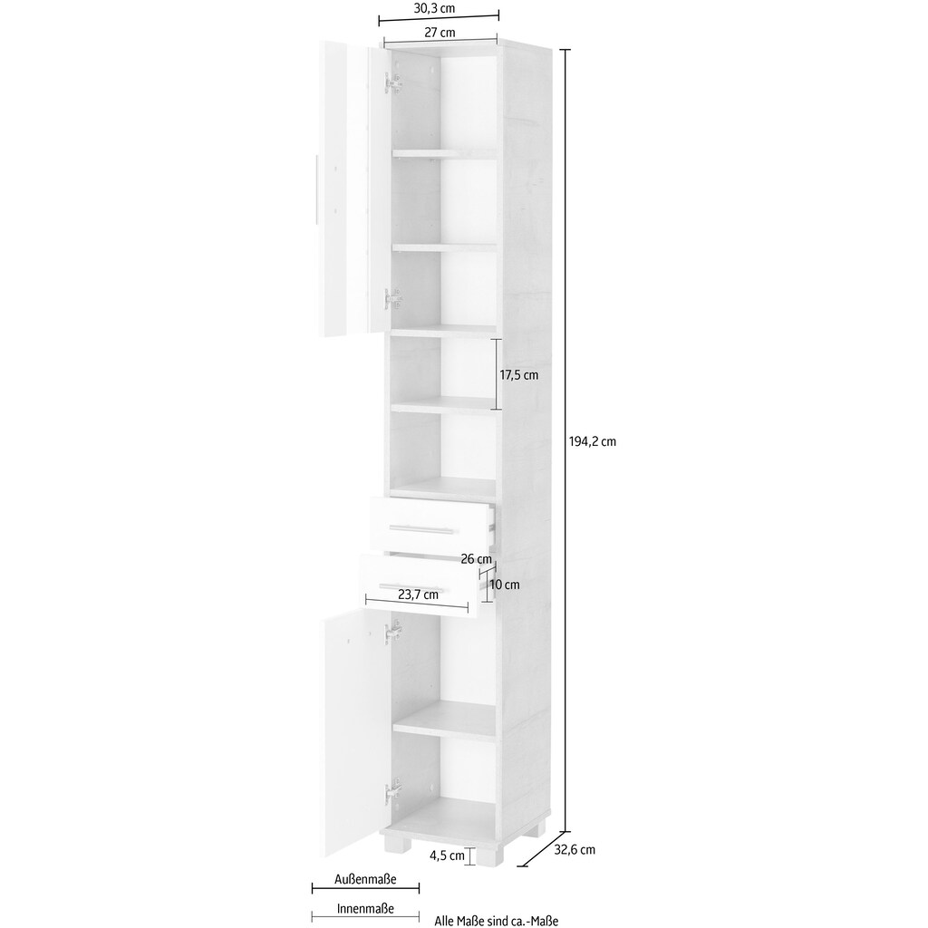 Schildmeyer Hochschrank »Nitros«