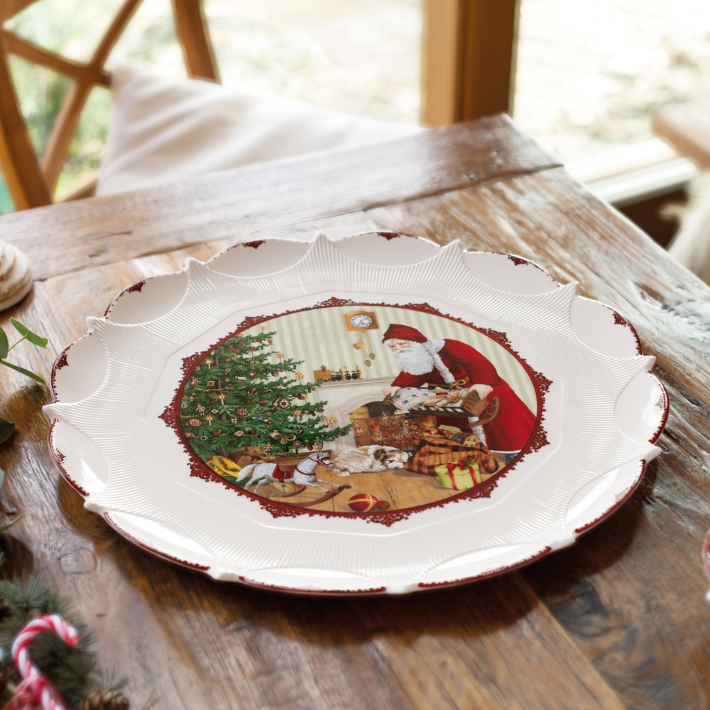 Villeroy & Boch Servierplatte »Gebäckteller "Santa bringt Geschenke" Toy's günstig online kaufen