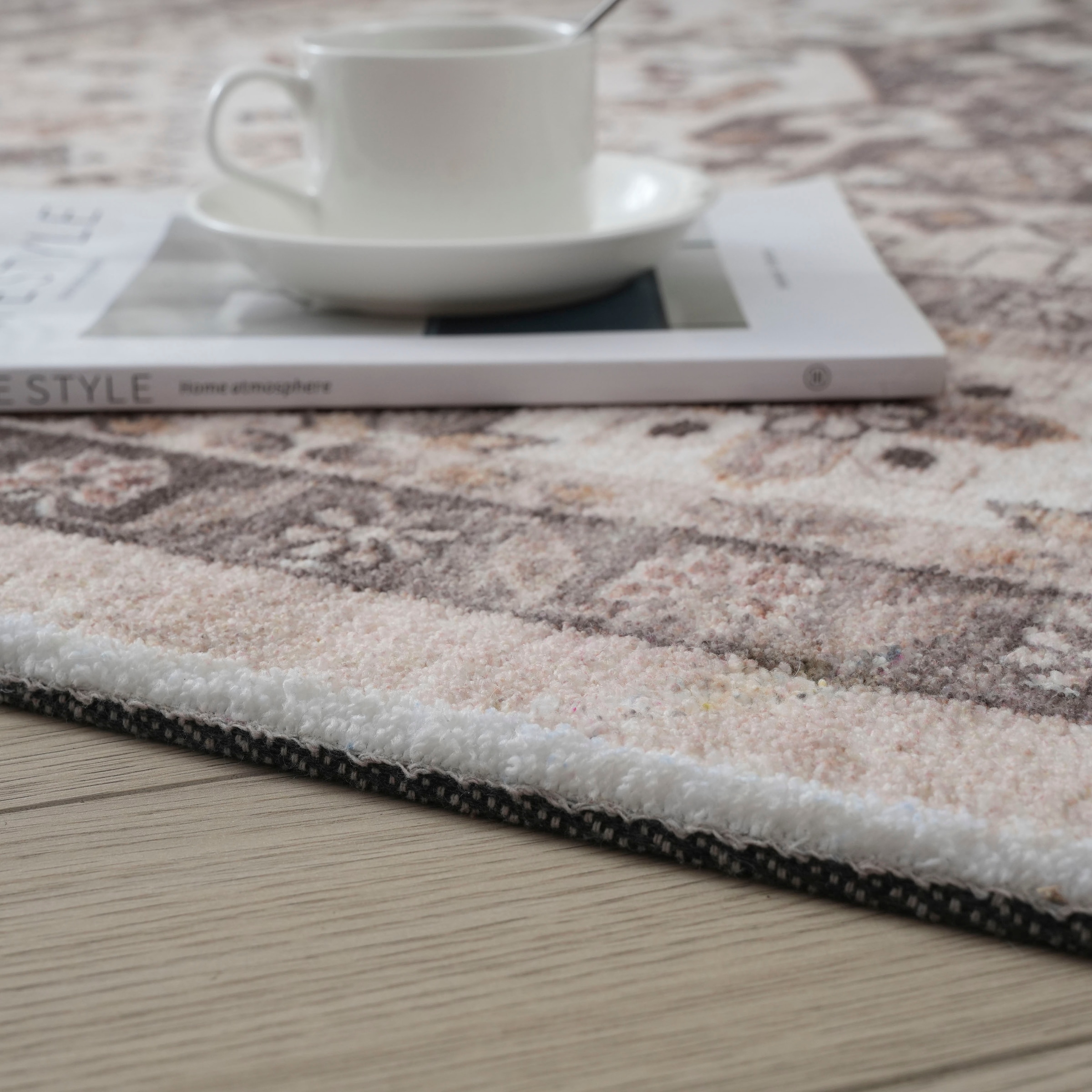 my home Teppich »Abbas, Druckteppich, orientalisches Design«, rechteckig, 13 mm Höhe, Orient-Optik, Kurzflor, bedruckt, weich, Wohnzimmer, Schlafzimmer