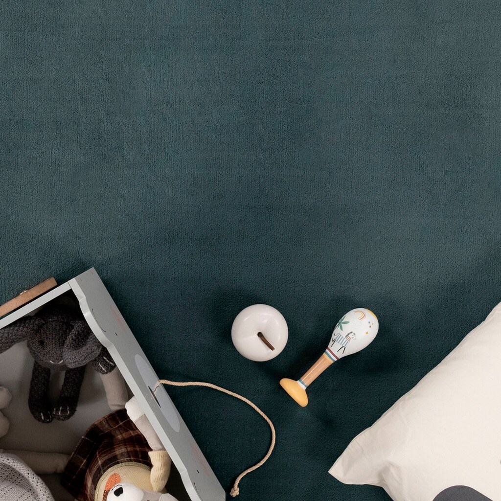 Paco Home Teppich »Tatami 475«, rund, Kurzflor, Uni Farben, mit Memory Foam, waschbar