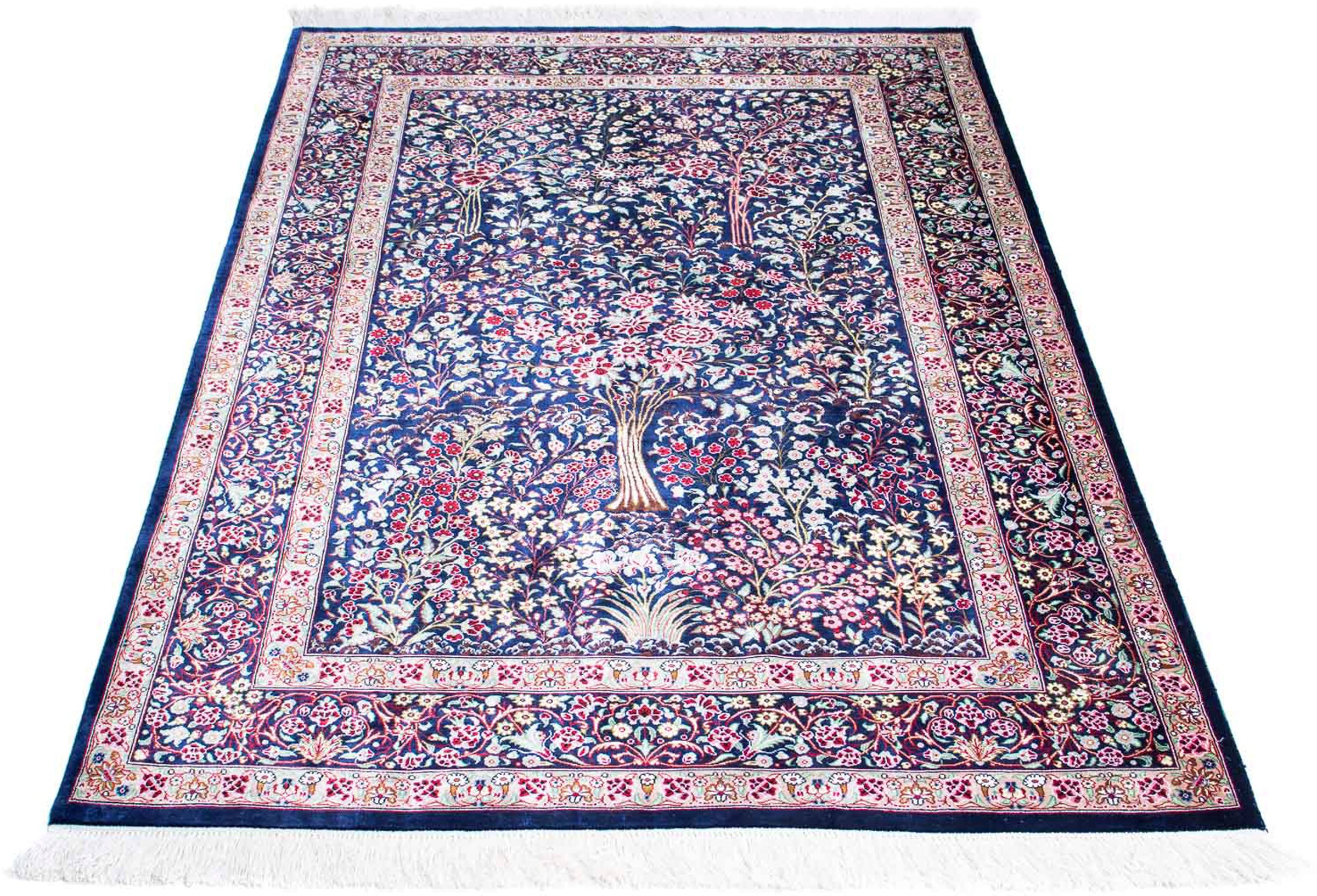 morgenland Orientteppich »Perser - Ghom - 152 x 100 cm - dunkelblau«, recht günstig online kaufen