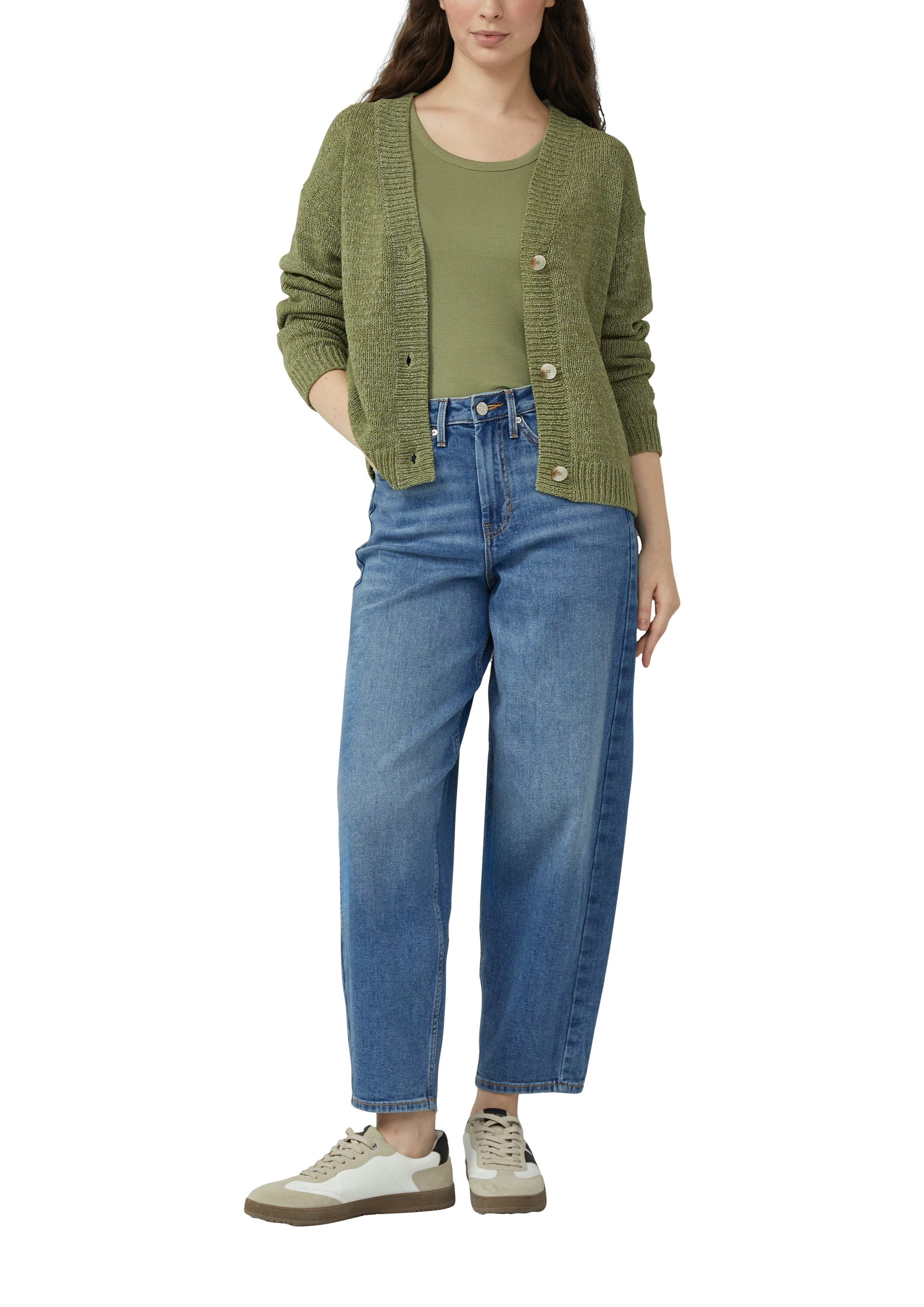 s.Oliver Tanktop in Rippoptik, Regular Fit, Rundhalsausschnitt