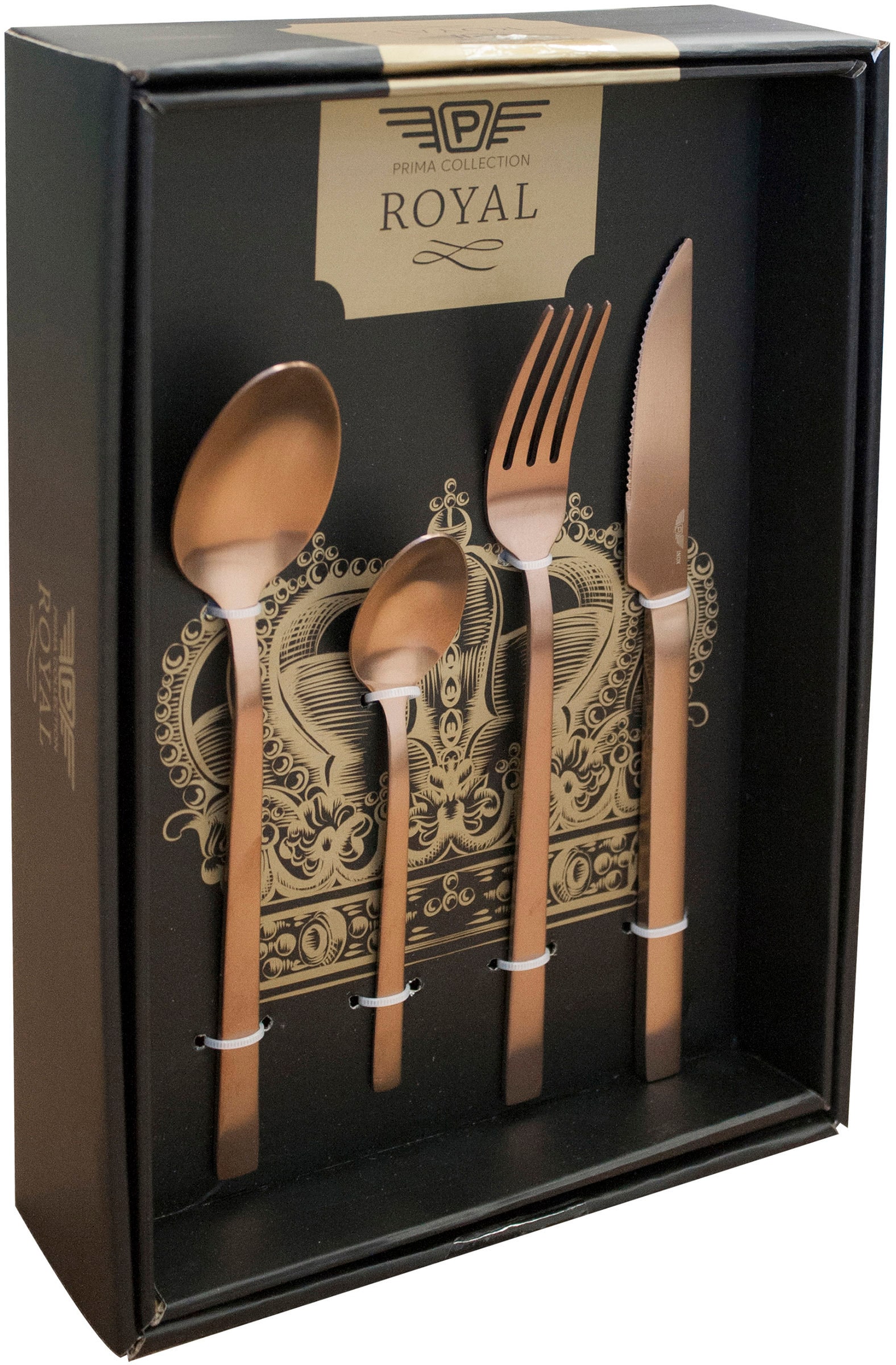 PINTINOX Besteck-Set »DUKE SATIN AMBER« in moderner und zeitloser Formgebung