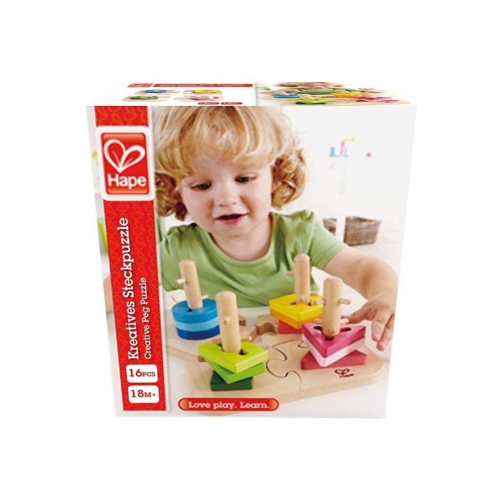 Hape Steckspielzeug, (Set, 16 tlg.)