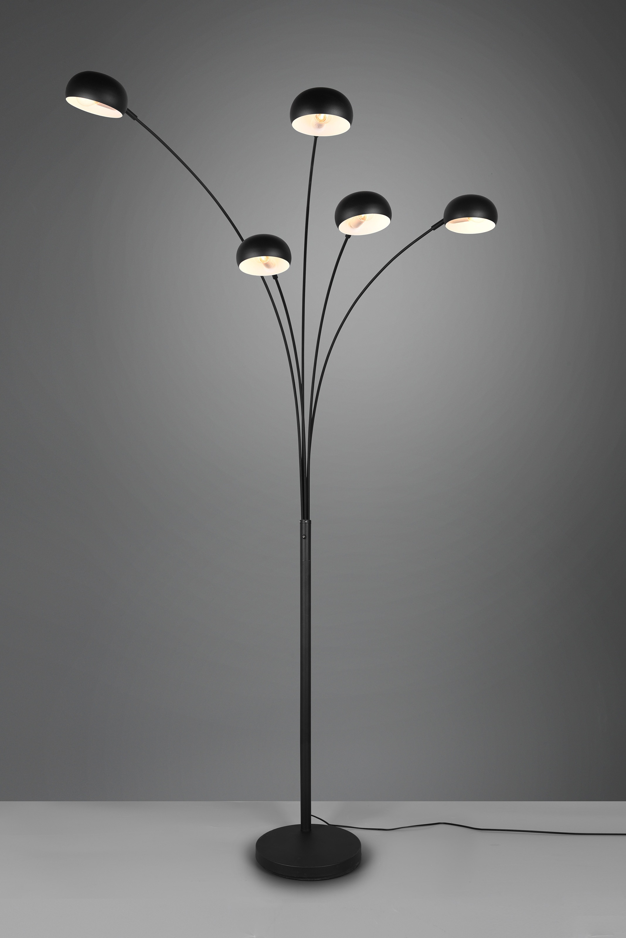 TRIO Leuchten Stehlampe »DITO, Stehleuchte 5-flammig«, 5 flammig-flammig,  Höhe 210 cm, Auslage 70 cm, mit 2 m Kabel, Kippschalter online kaufen