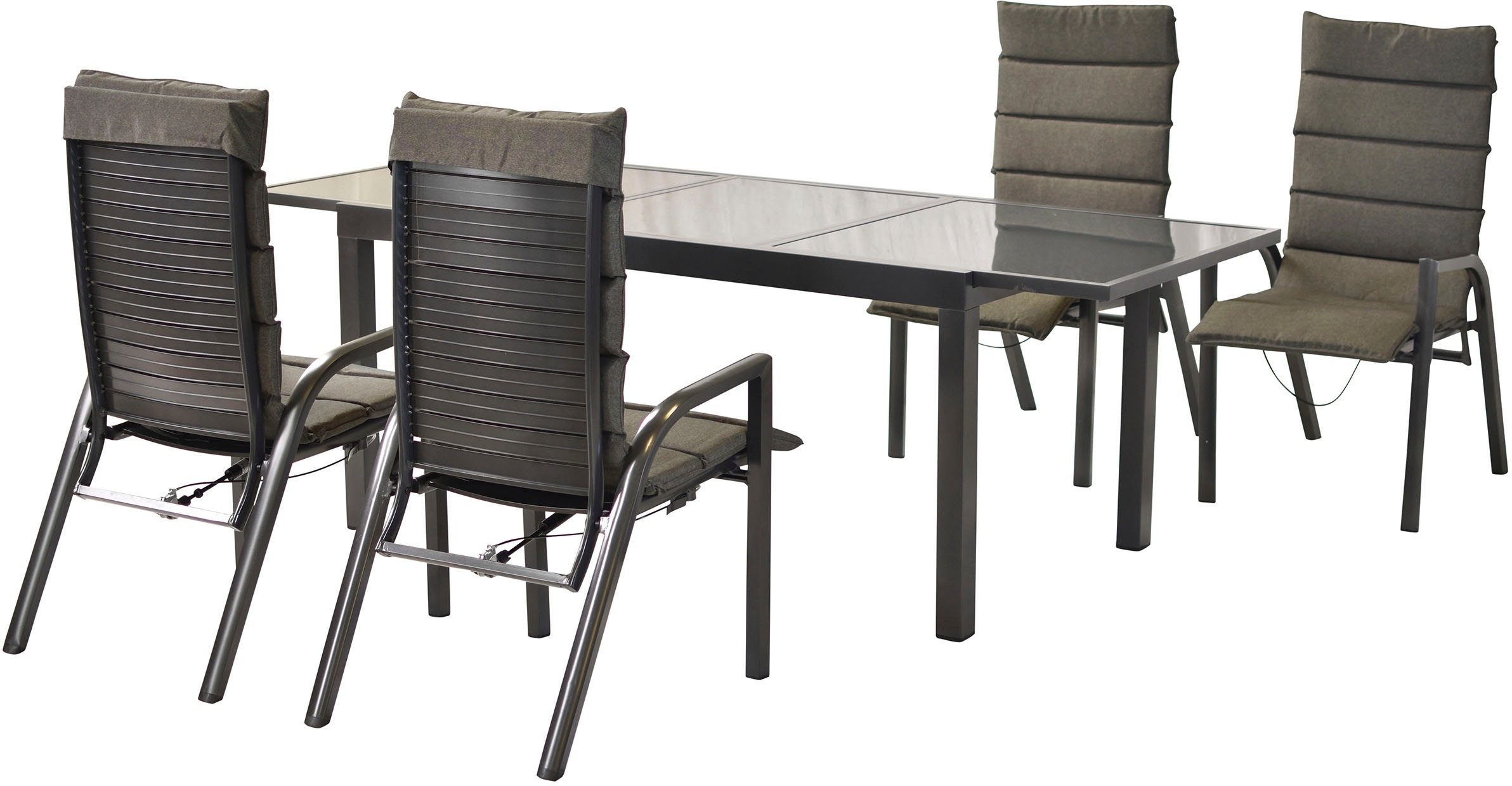 MERXX Garten-Essgruppe »»Siros«« Set, 9 Stk. tlg. Rückenlehne verstellbar d günstig online kaufen