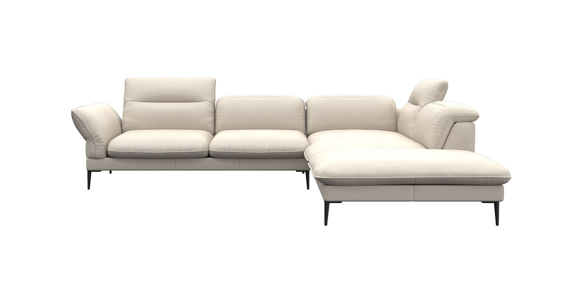 FLEXLUX Ecksofa "Salino, Funktionssofa mit Ottomane, Relaxsofa, Ecksofa", S günstig online kaufen