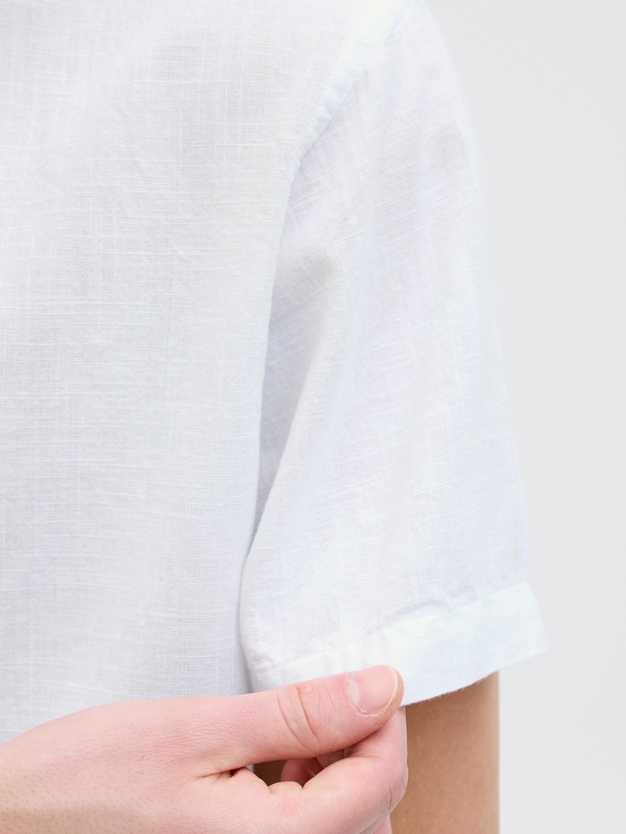 Jack & Jones Kurzarmhemd »JJESUMMER BAND SHIRT SS SN«, mit Bandkragen