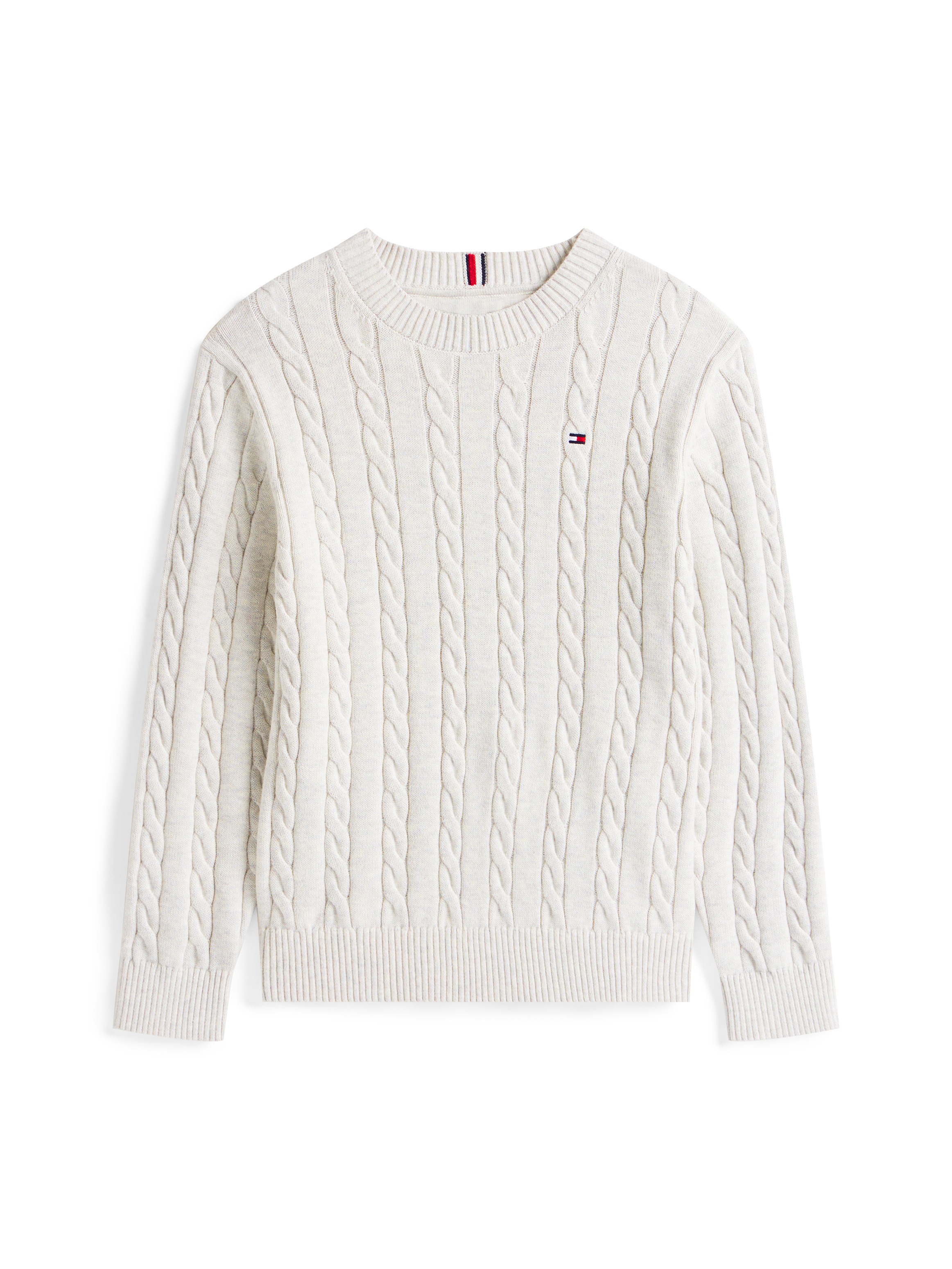 Tommy Hilfiger Strickpullover »COTTON CABLE SWEATER«, für Kinder bis 16 Jahre, mit Zopfmuster