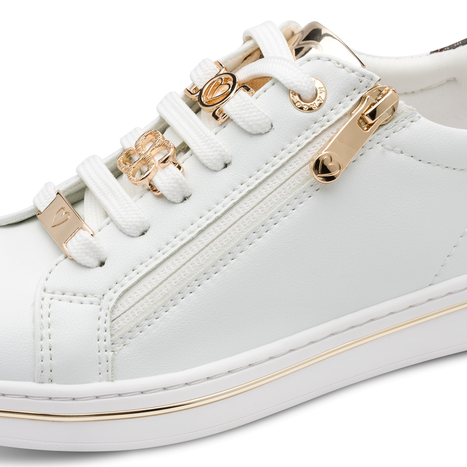 MARCO TOZZI Plateausneaker  , Freizeitschuh, Halbschuh, Schnürschuh mit Logoschriftzug