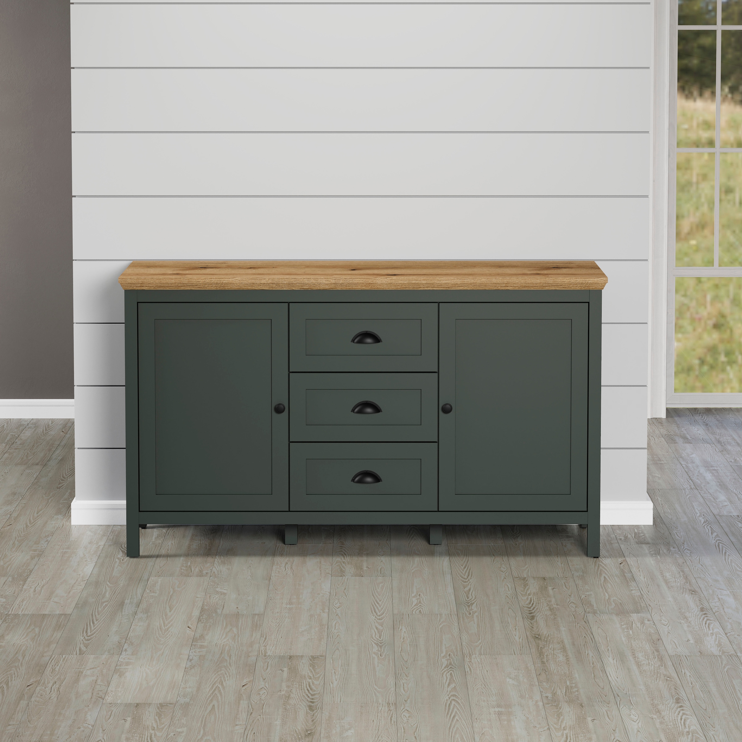 Home affaire Sideboard »Vienna« 1 Stk. tlg. Kommode im Landhausstil mit 3 V günstig online kaufen
