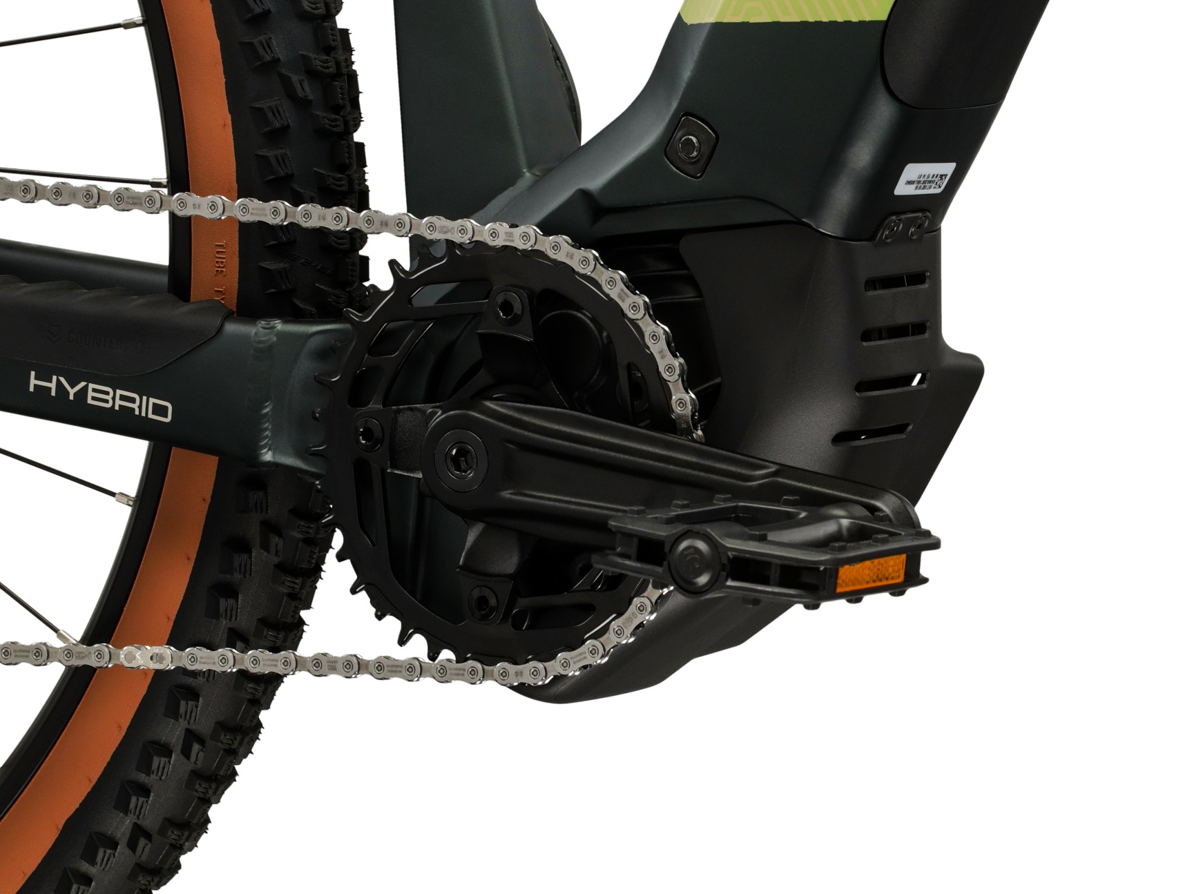 Kross »Influx Hybrid 4.0 21,3Ah / 800 Wh 29 Zoll grün 12 Gänge 2026« 12 Gang Shimano DEORE M6100 Schaltwerk Kettenschaltung Mittelmotor 250 W