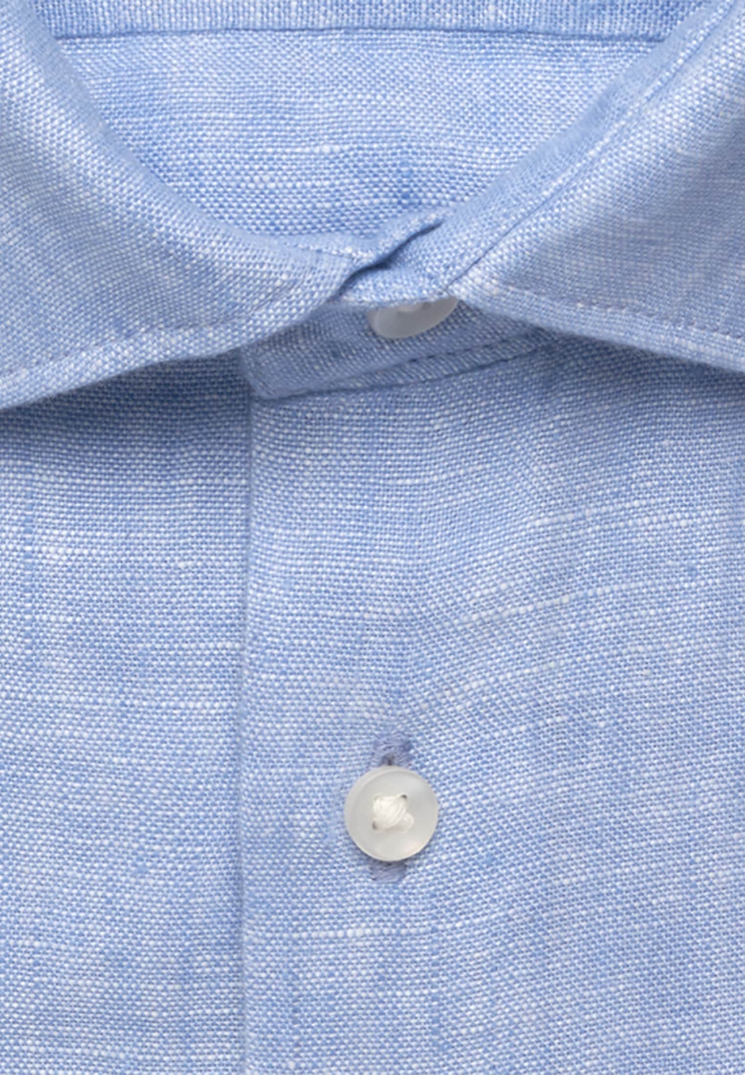 seidensticker Leinenhemd »Schwarze Rose« Shaped 1/2 Kentkragen Uni