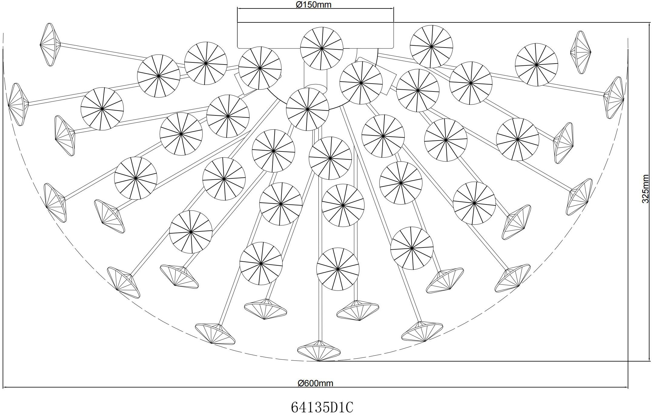 GLOBO LIGHTING Deckenleuchte »KATRINA« G9 1 Stk. Warmweiß Deckenlampe Wohnzimmer-Leuchte Schlafzimmer-Leuchte Flur Küche