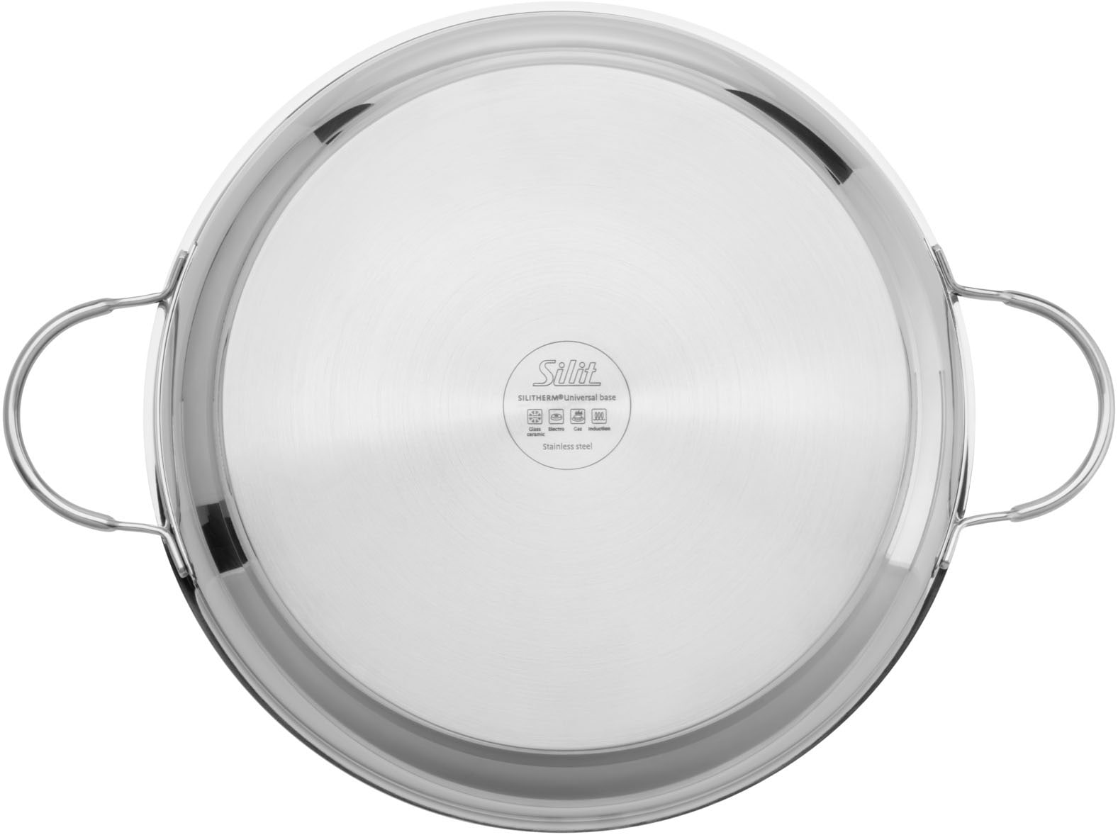 Silit Bratpfanne »Calabria 32 cm, Induktion, mit PFTE-Antihaftbeschichtung«, Cromargan® Edelstahl Rostfrei 18/10, (1 tlg.), Edelstahlgriff, für alle Herdarten geeignet, backofenfest