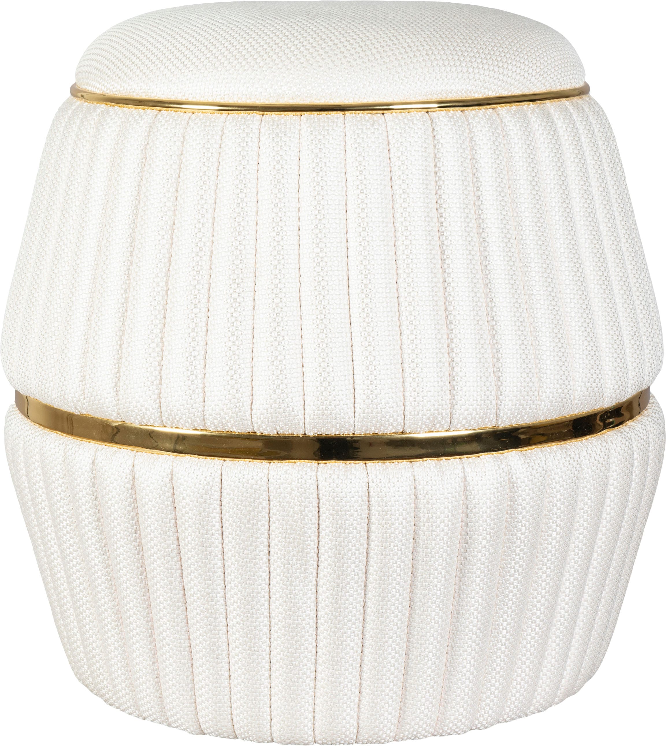 Kayoom Sitzhocker »Hocker Doric, trendiger Look, ästhetische Farbgebung, schöne Steppung«, (1 St.), komfortabel, hochqualitativ, pflegeleicht, in vielen Räumen zuhause