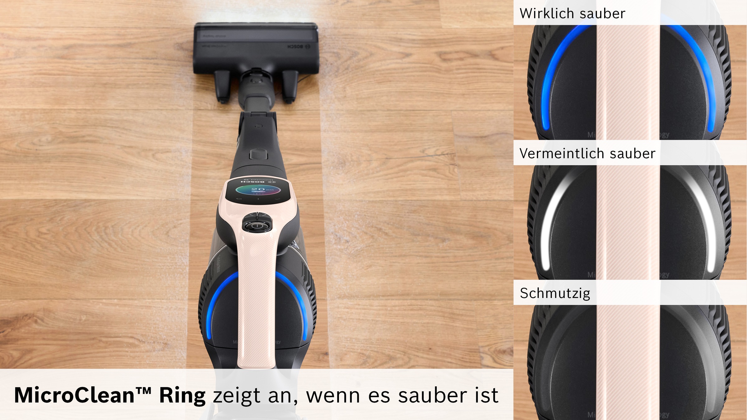 BOSCH Akku-Stielstaubsauger »BKS1041RHF« HEPA-Filtersystem, 10 Jahre Motorgarantie, LED-Licht, powder rose