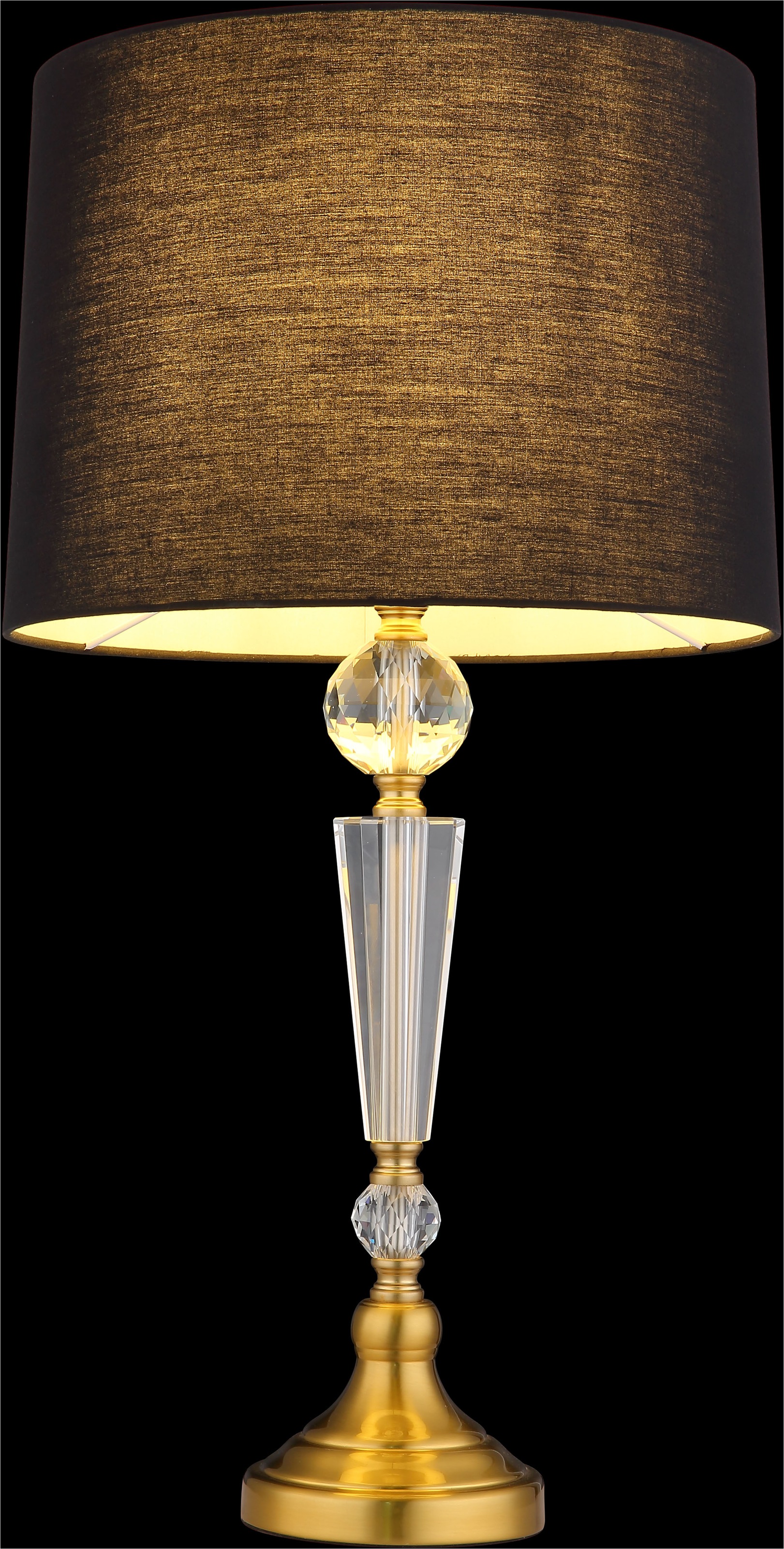 GLOBO LIGHTING Tischleuchte »ARRO«, Leuchtmittel E27 | ohne Leuchtmittel, Tischlampe/Schlafzimmer/Wohnzimmer/Textil schwarz
