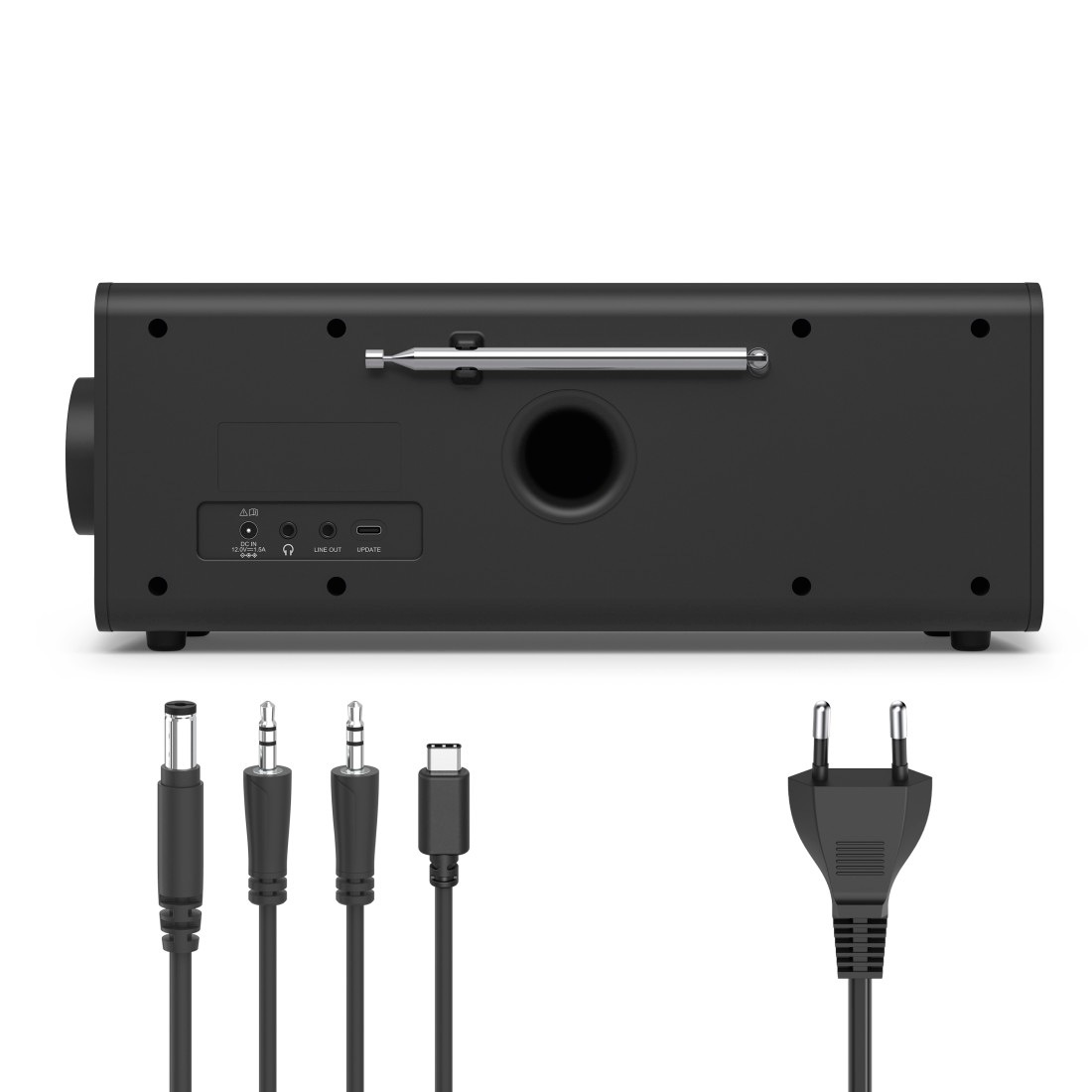 Hama Digitalradio (DAB+) »Digitalradio mit DAB DAB+ FM Bluetooth und Wecker« ( Digitalradio (DAB+) 10 W) 4,3 Zoll TFT-Farbdisplay, große Tasten, Direktwahltasten