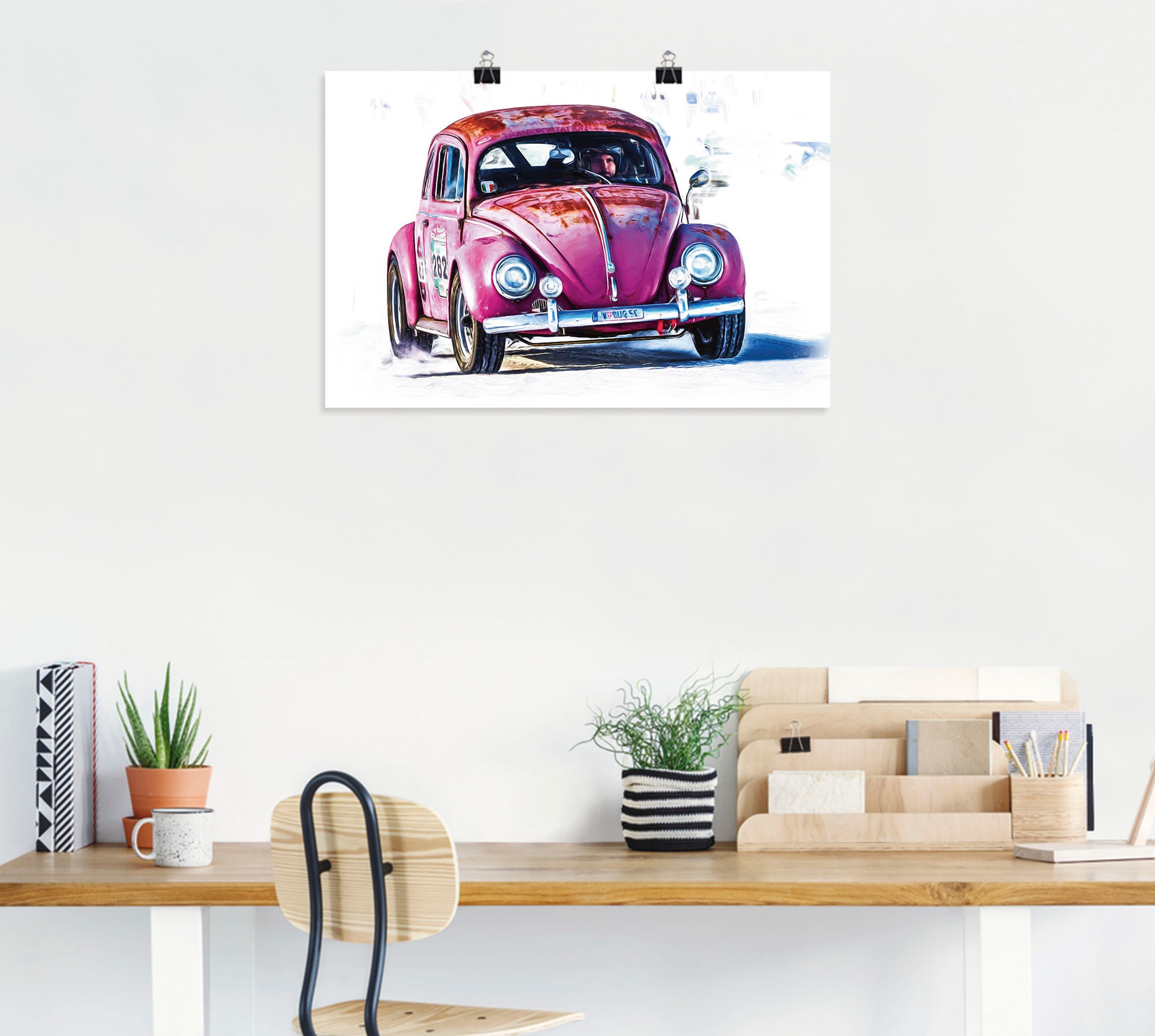 Artland Poster »Kleiner Flitzer«, Auto, (1 St.), als Alubild, Leinwandbild, Wandaufkleber oder Poster in versch. Größen