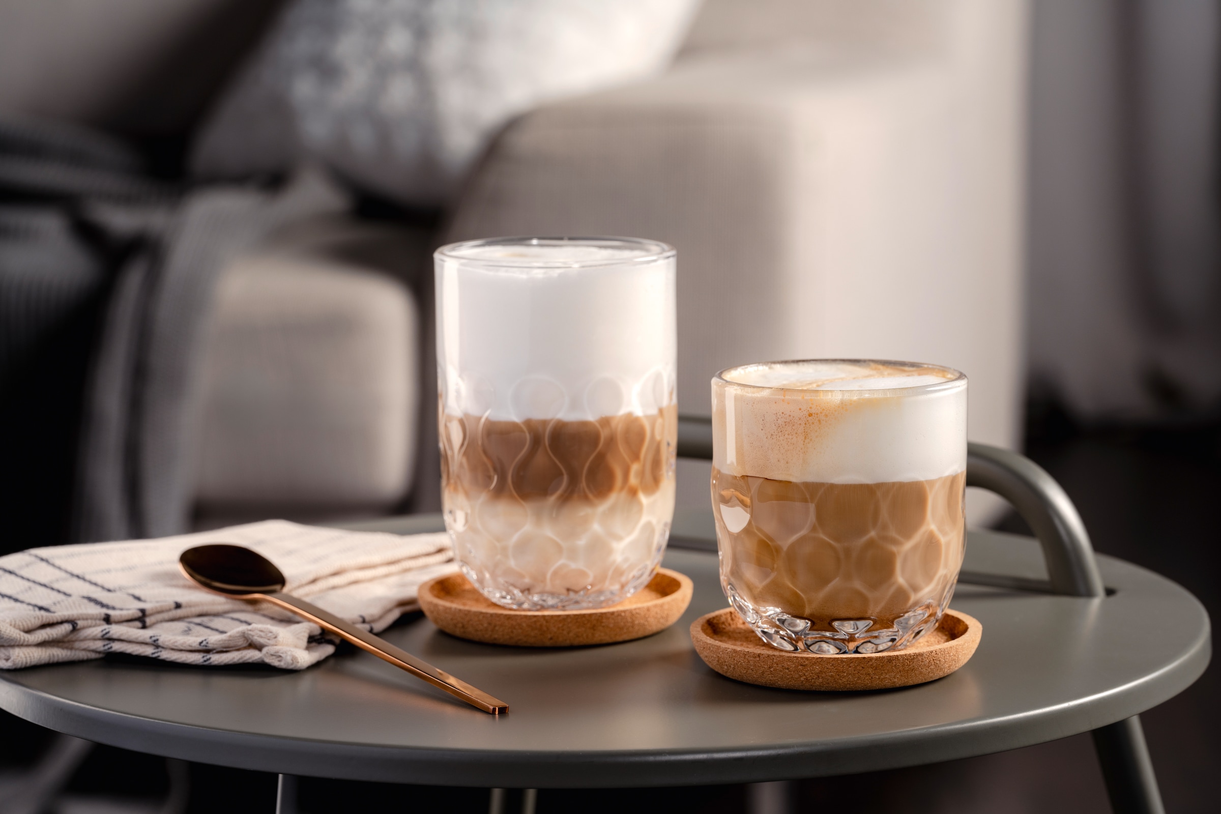 LEONARDO Gläser-Set »Kaffee-Glas GOCCE, 220 ml, 6er-Set«, (Set, 6 tlg.), 1. Variante, mit Tropfenrelief
