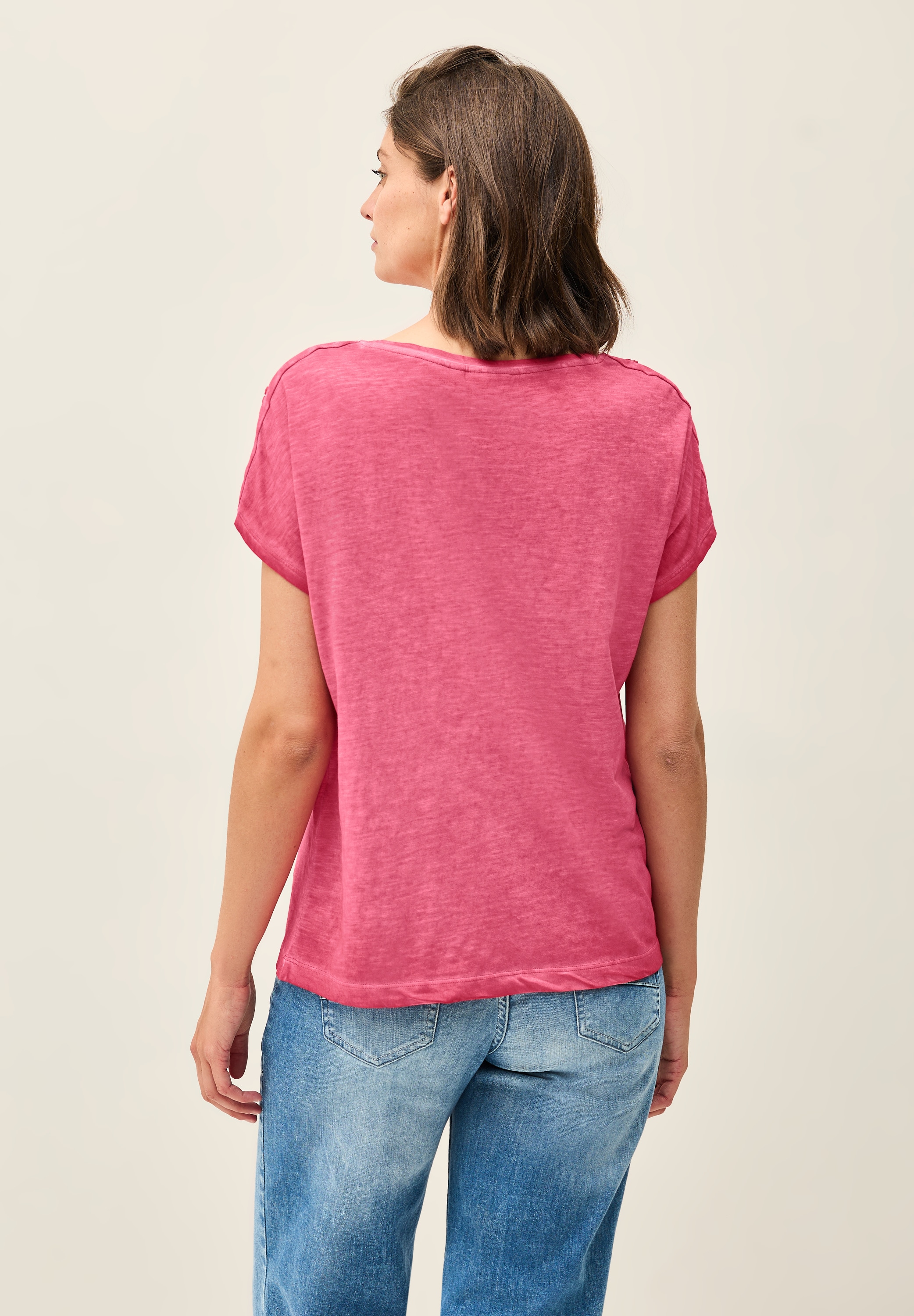 Cecil T-Shirt, mit Knopfdetail
