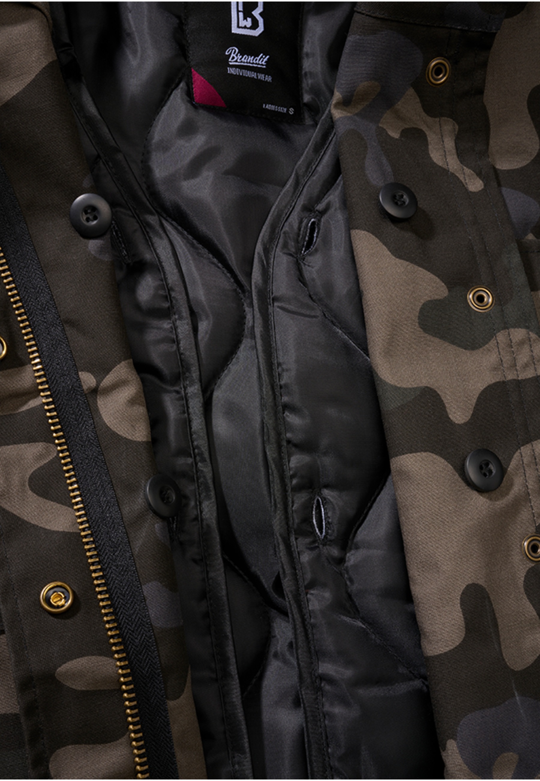 Brandit Parka »Brandit Damen Ladies M65 Standard Jacket« 1 Stk. tlg. mit Kapuze