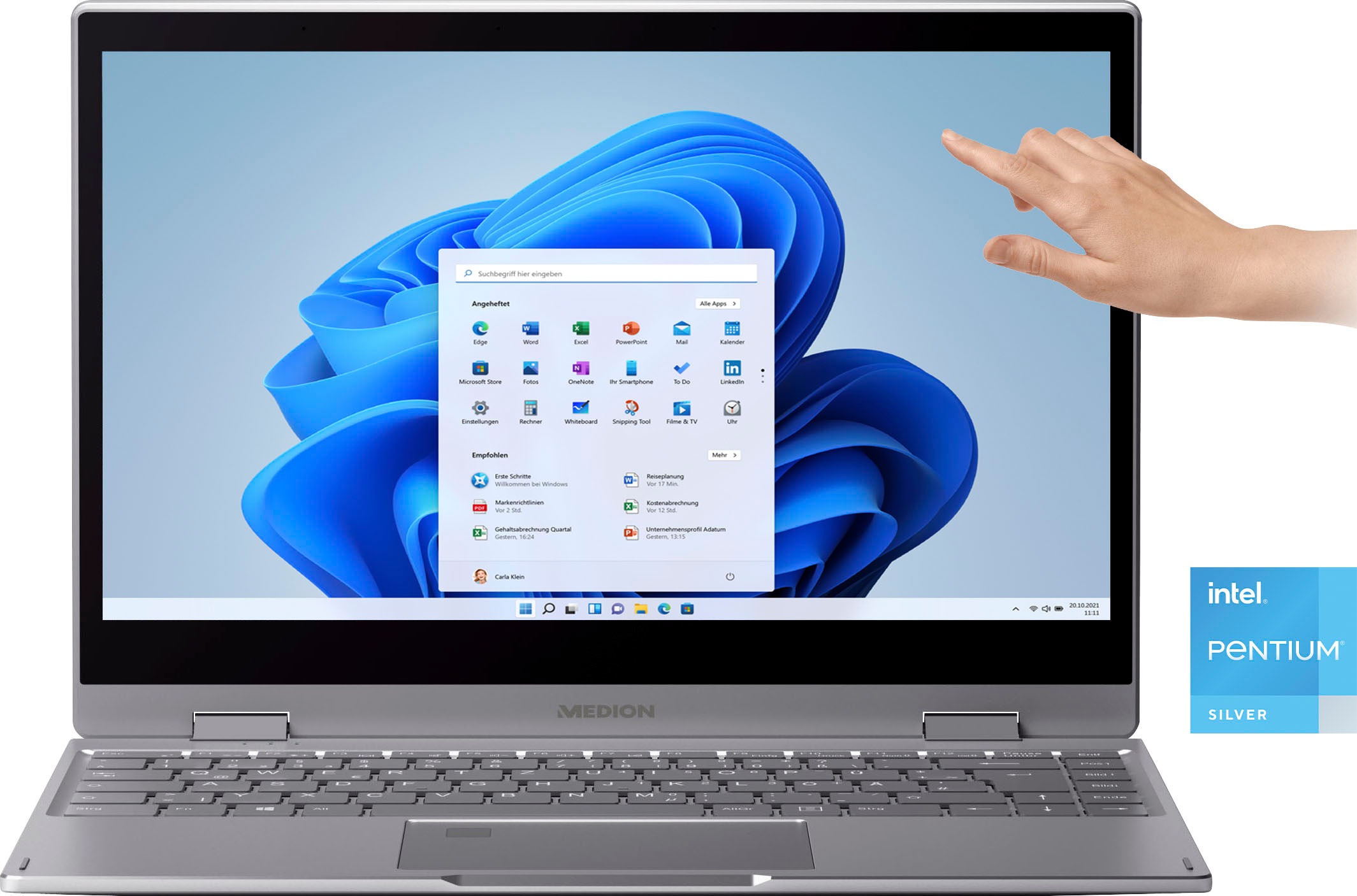Medion® Notebook »AKOYA® E4273«, 35,5 cm, / 14 Zoll, Intel, Pentium, UHD Graphics, 512 GB SSD