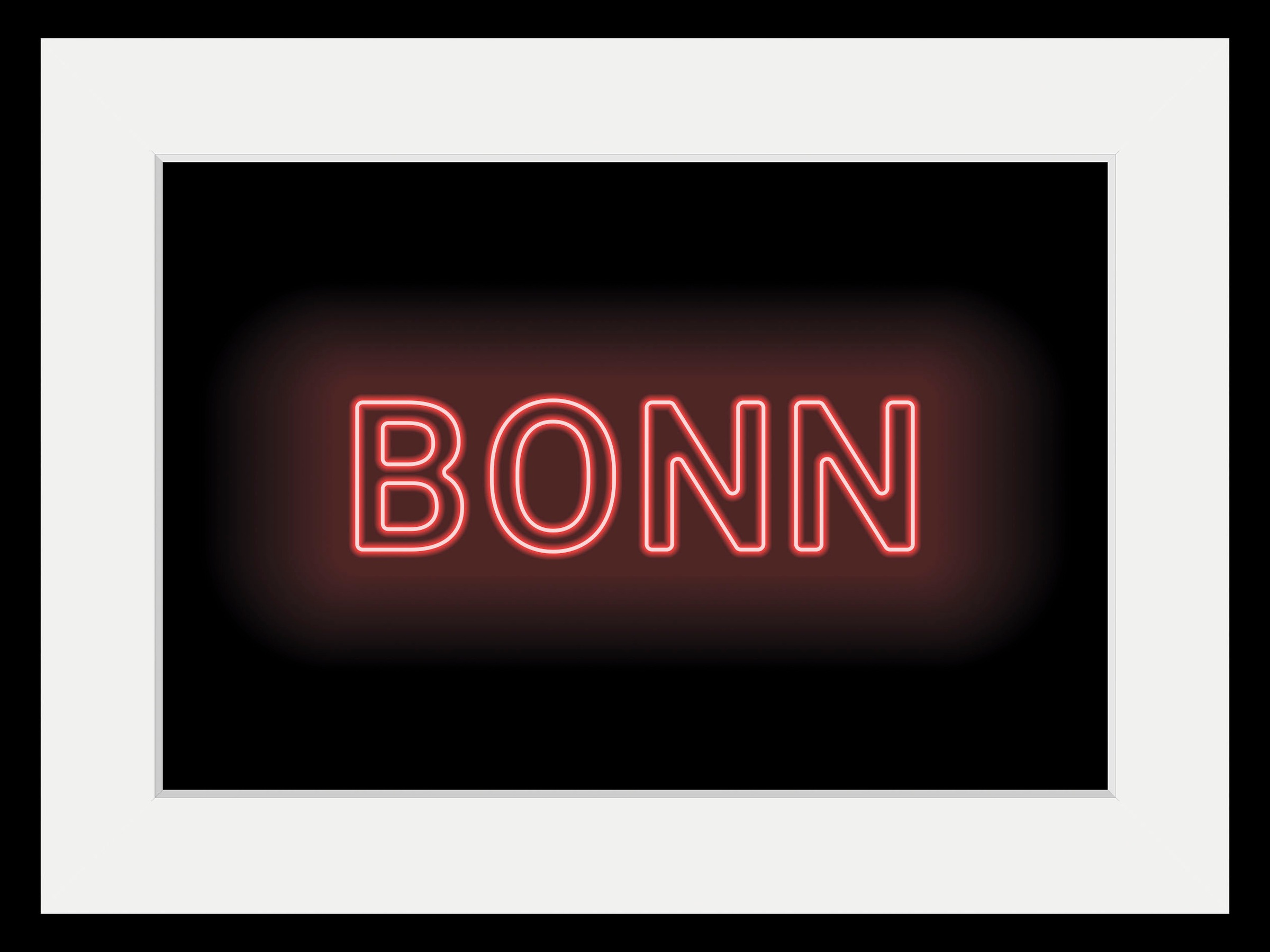 queence Bild »BONN LIGHTS« Schriftzug   Städte 1 Stk. tlg. HD Premium Poste günstig online kaufen