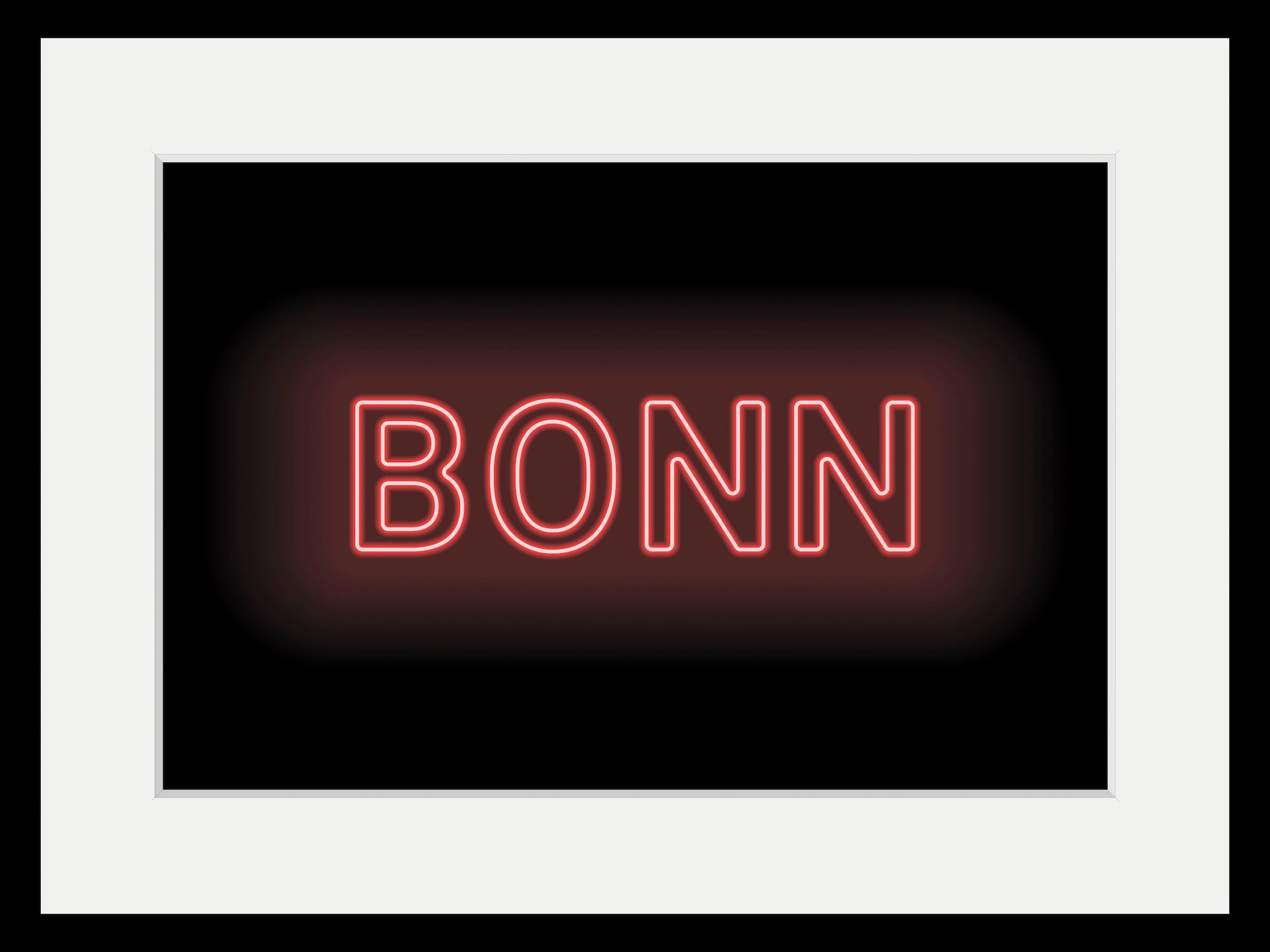 queence Bild »BONN LIGHTS«, Städte-Schriftzug, (1 St.), HD Premium Poster-D günstig online kaufen