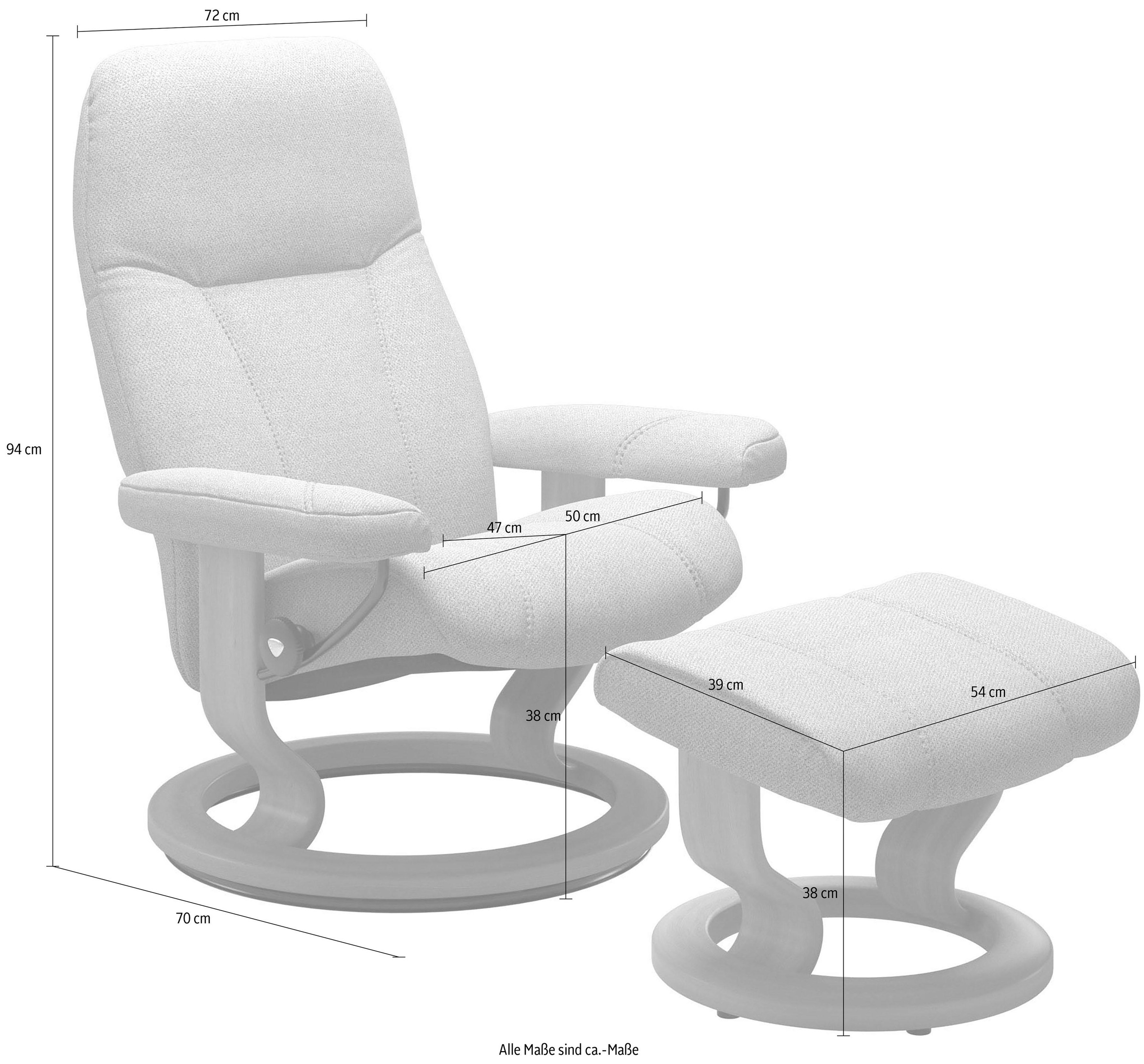 Stressless® Relaxsessel »Consul«, (Set, Relaxsessel mit Hocker), mit Hocker günstig online kaufen