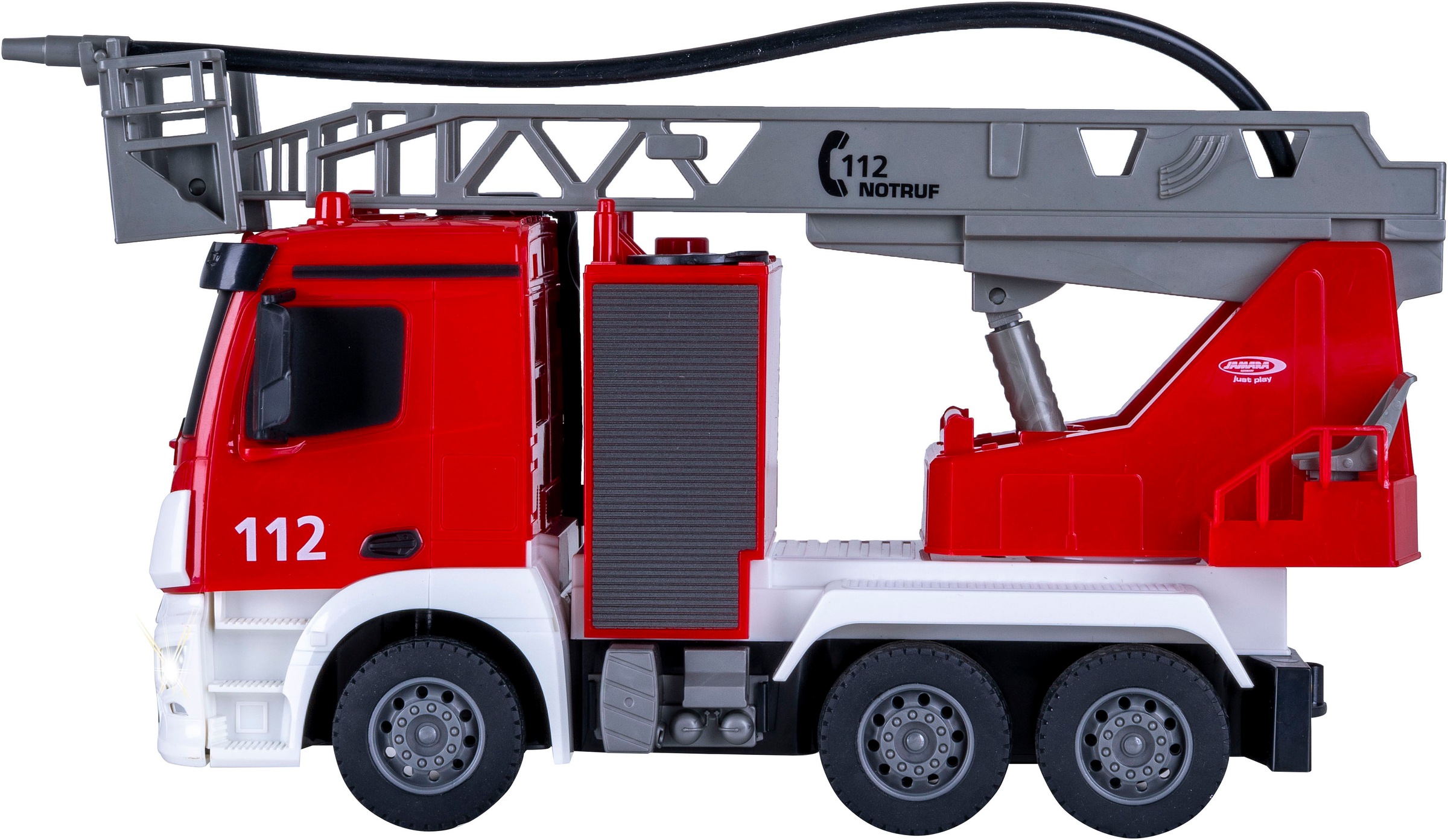 Jamara RC-LKW »Feuerwehr Drehleiter Mercedes -Benz Antos 2,4GHz«, mit Spritzfunktion; LED-Licht; Maßstab 1:26