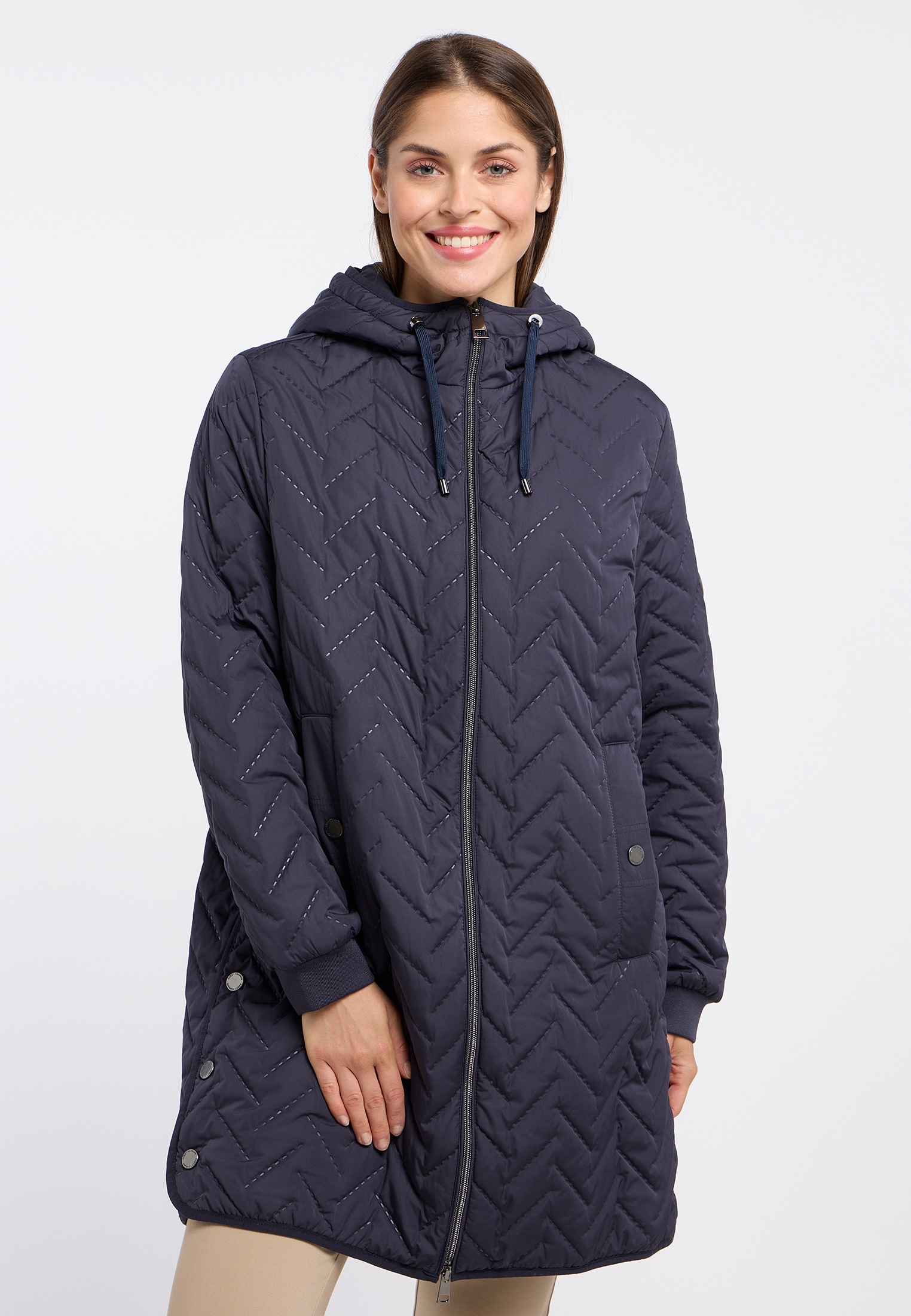 Barbara Lebek Steppjacke, mit Kapuze, mit Kapuze