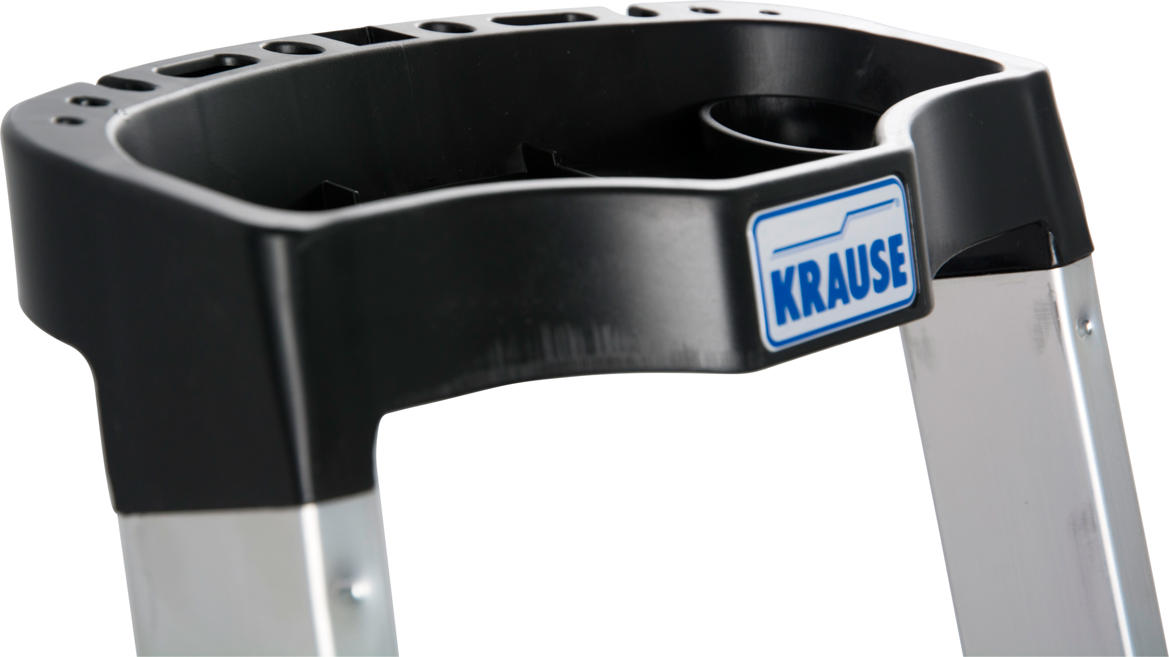 KRAUSE Stehleiter »Safety Plusline«, Aluminium, 3 Stufen, Arbeitshöhe ca. 265 cm