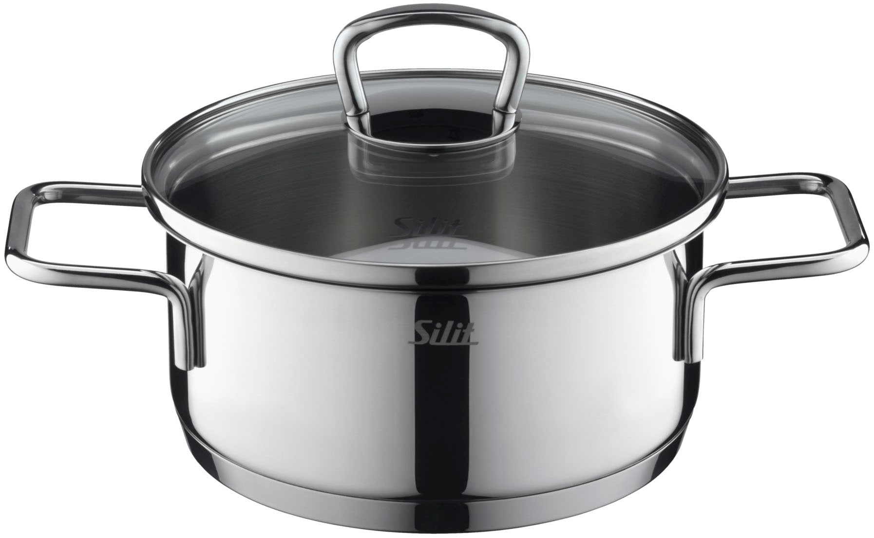 Silit Topf-Set »Alicante«, 10-teilig, Kochtopfset Induktion mit Glasdeckel, Cromargan® Edelstahl Rostfrei 18/10, für alle Herdarten geeignet