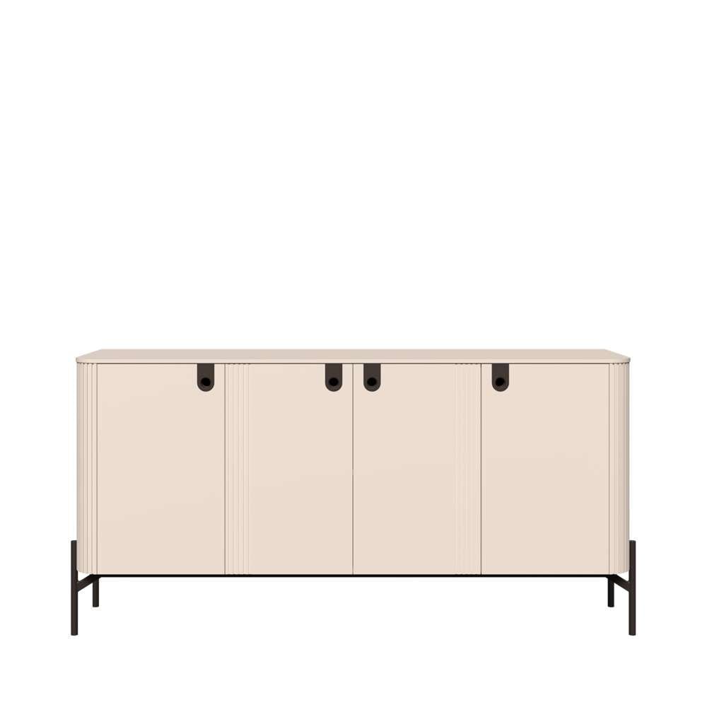Home affaire Kommode »Rondo Sideboard, Schrank mit Metallfüßen und Metallgriffen« UV lackiert, Soft Close Funktion, Metallrahmen als Basis des Elements