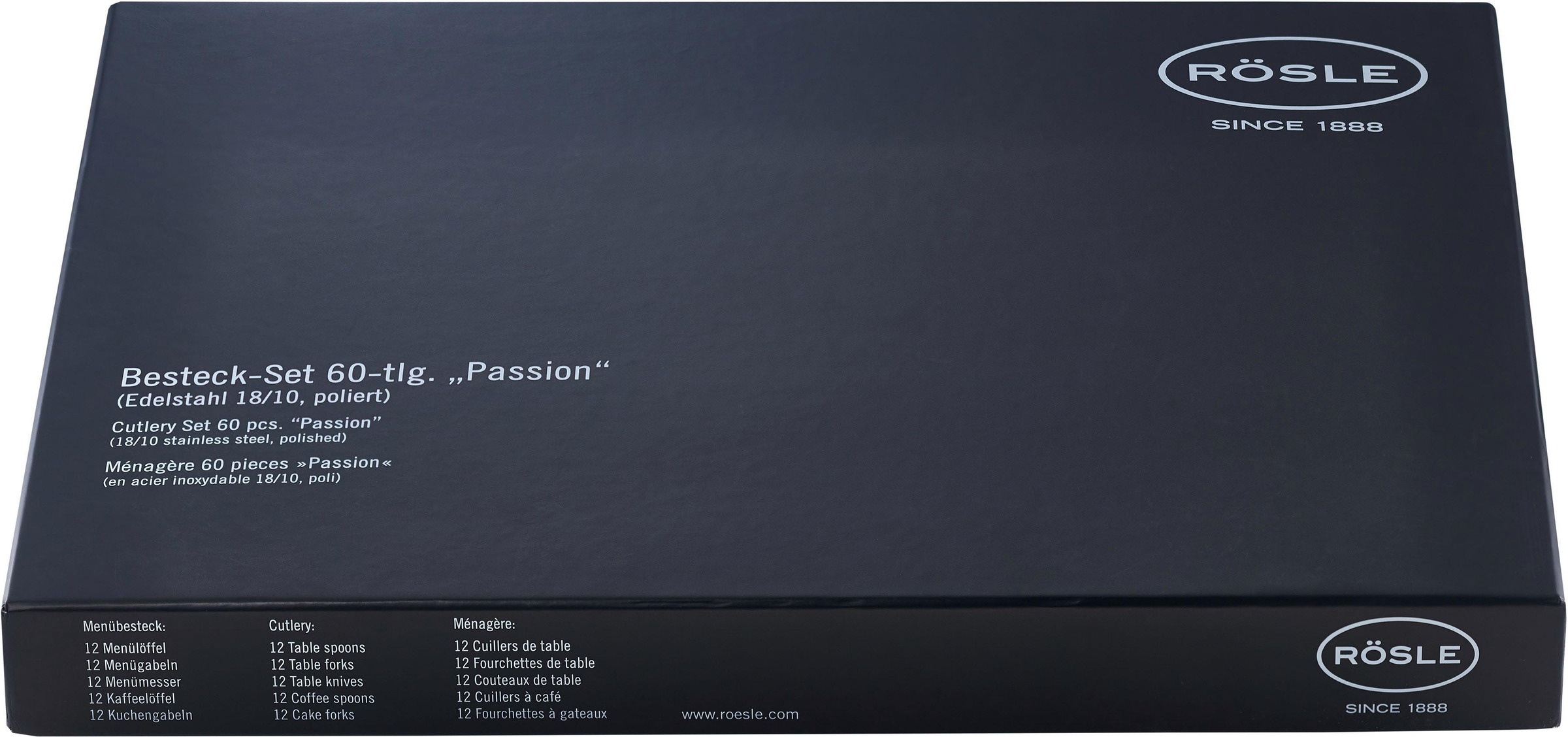 RÖSLE Besteck-Set »Passion«, (Set, 60 tlg.), spülmaschinengeeignet günstig online kaufen