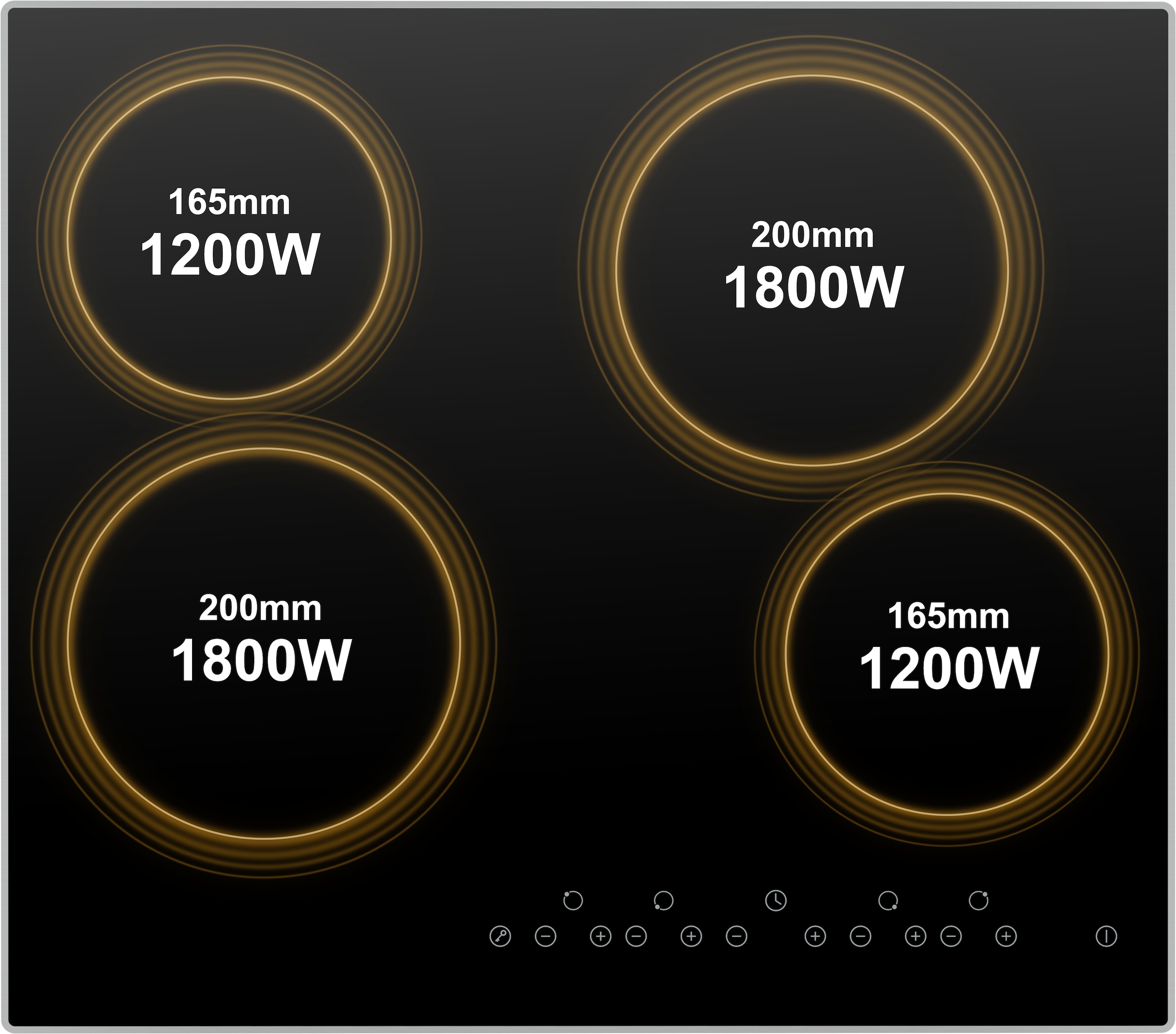 Hanseatic Elektro-Kochfeld »HC46066TA«