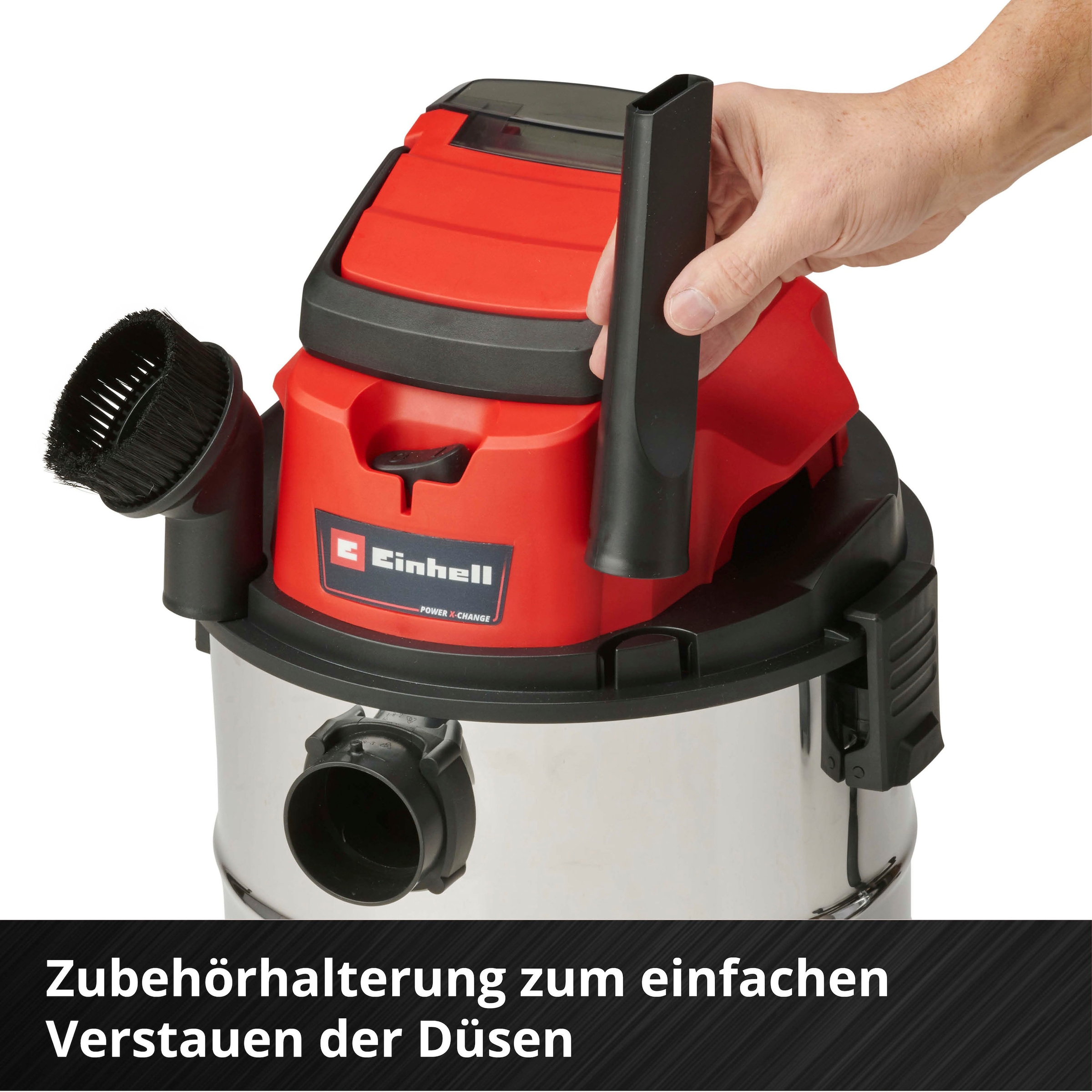 Einhell Nass-Trocken-Akkusauger »TC-VC 18/20 Li S - Solo«, Power X-Change, ohne Akku und Ladegerät