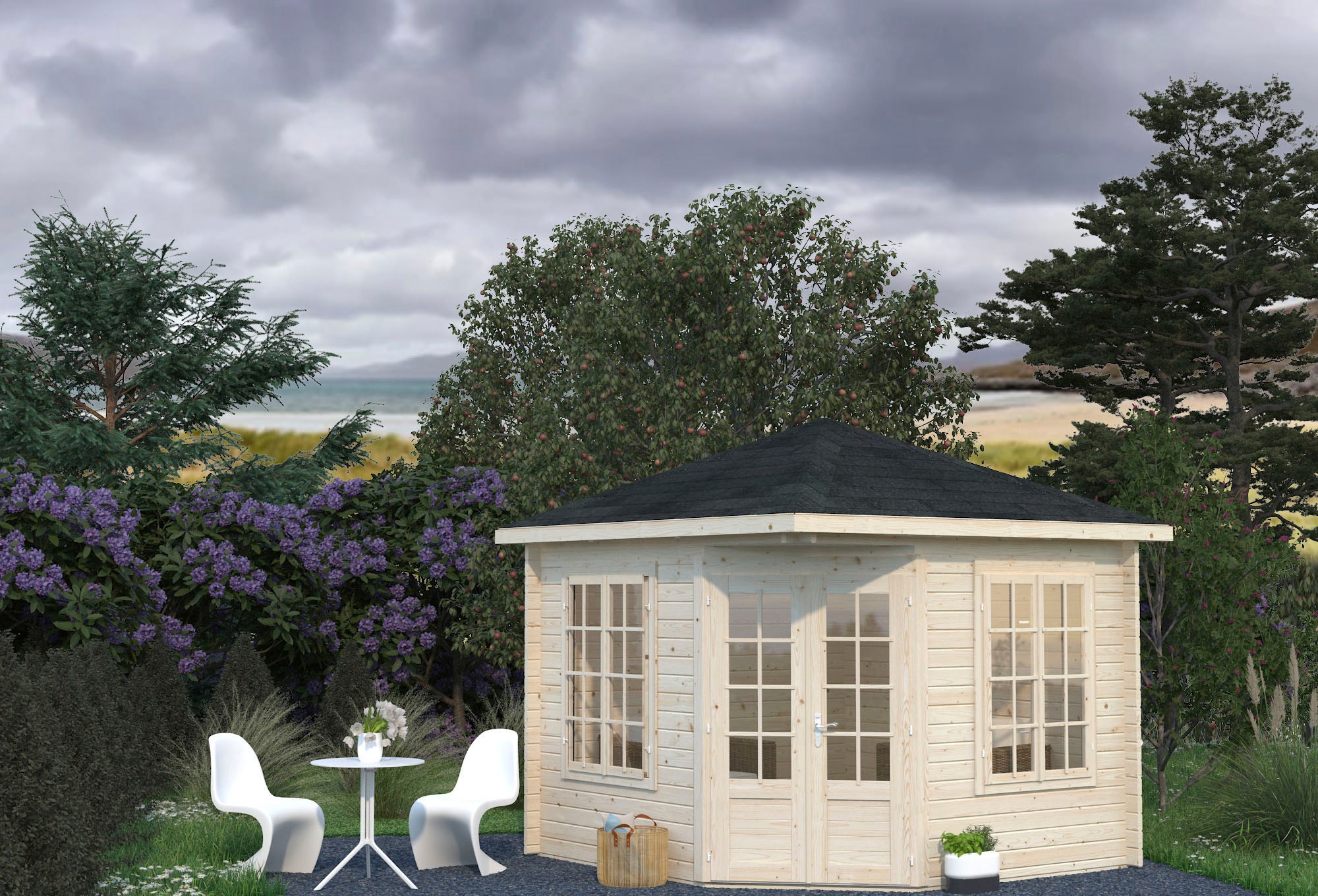 Palmako Gartenhaus »Pavillon Melanie«, transparent