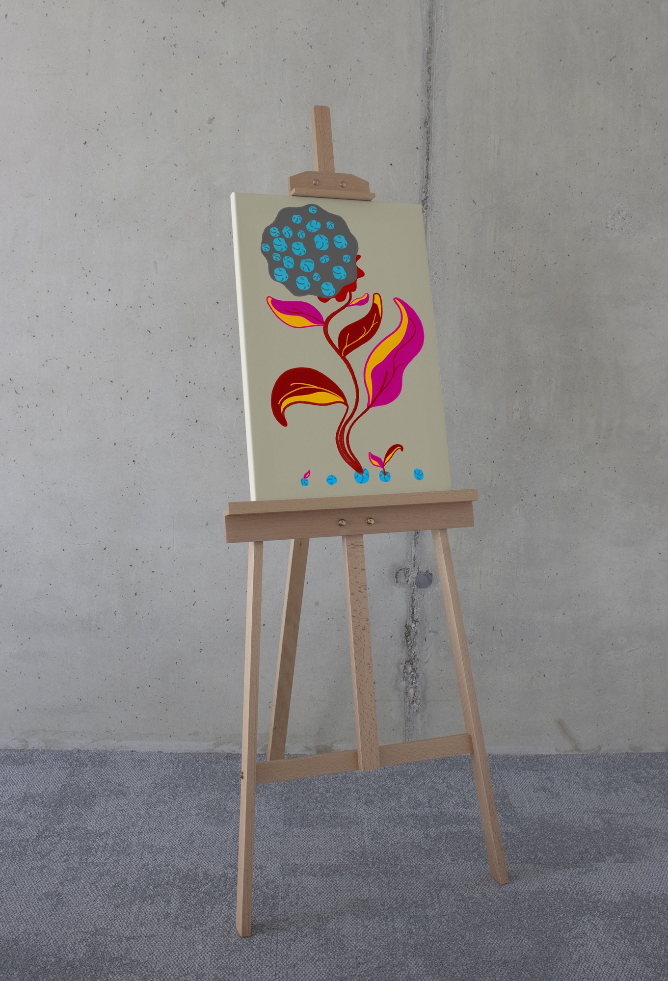Komar Leinwandbild »Volcano Seeds - Größe 40 x 60 cm«, Natur, (1 St.), Keilrahmenbild mi Echtholzrahmen