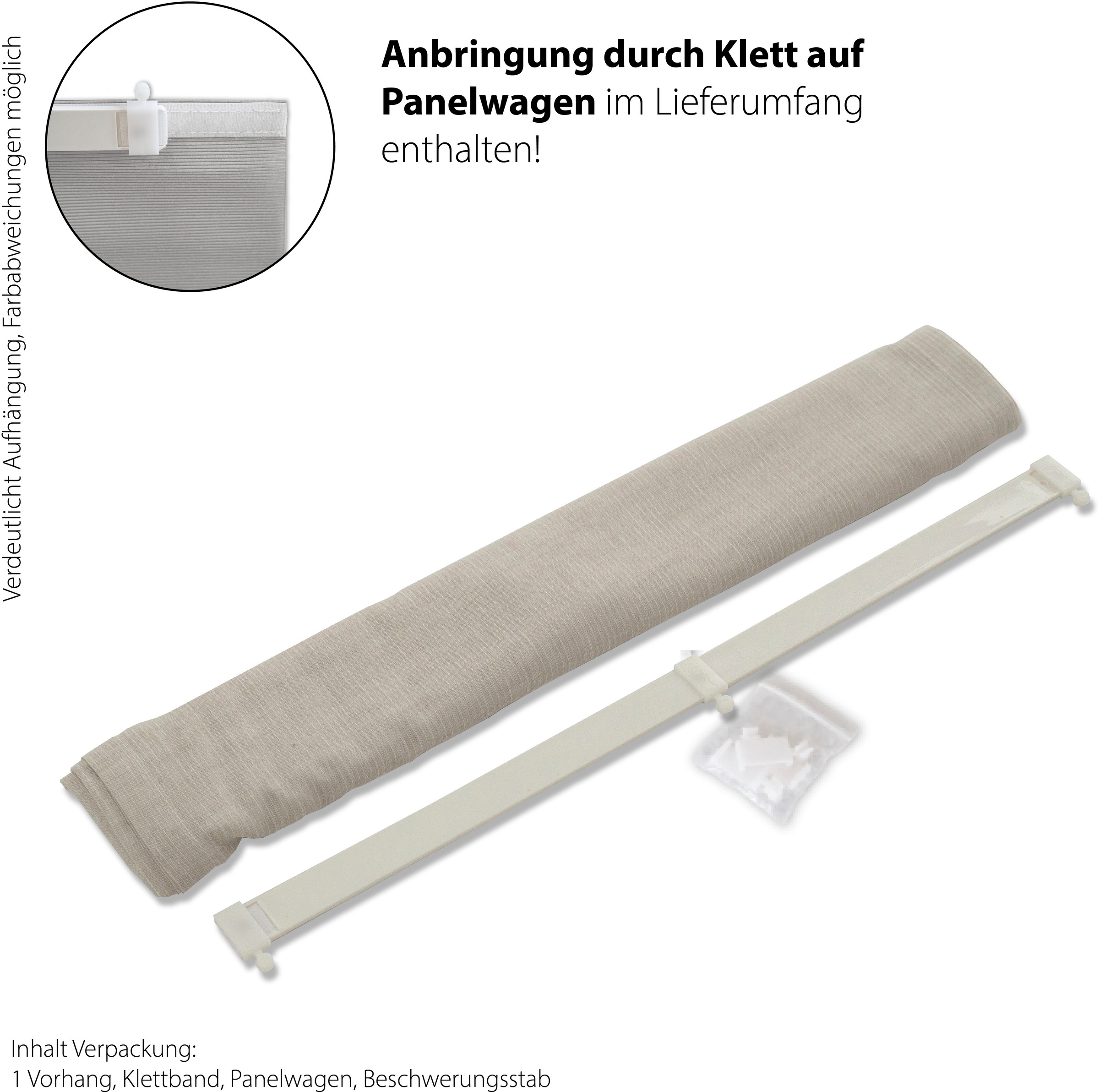 HOMING Schiebegardine »Faria«, (1 St.), modern, Wohnzimmer, Schlafzimmer
